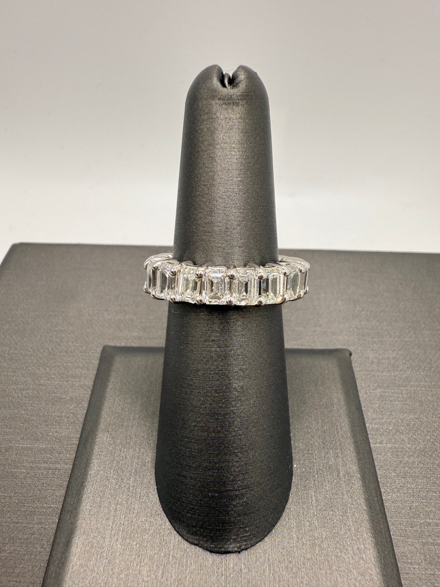 Emerald Cut Eternity Band