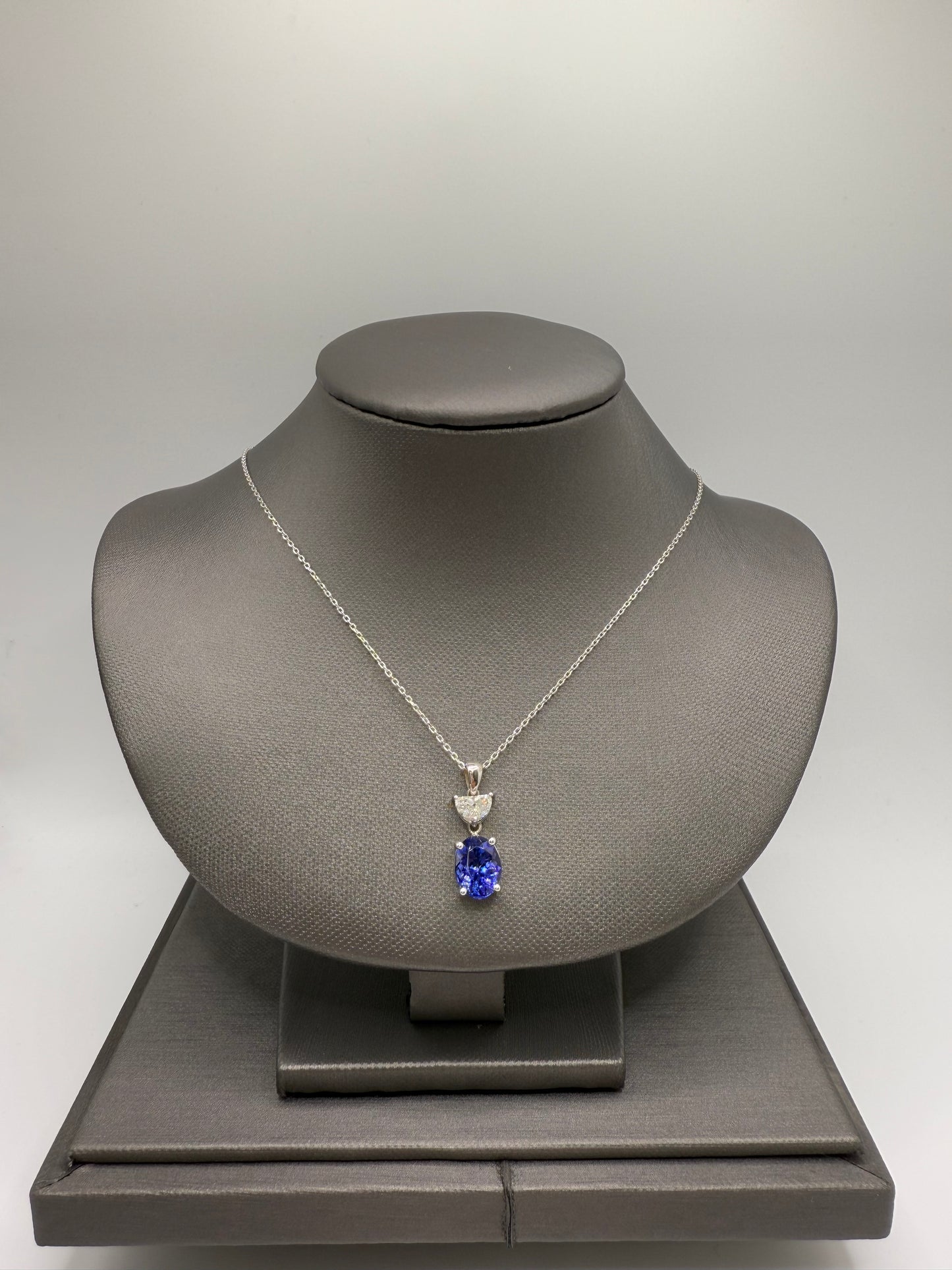Diamond And Tanzanite Pendant