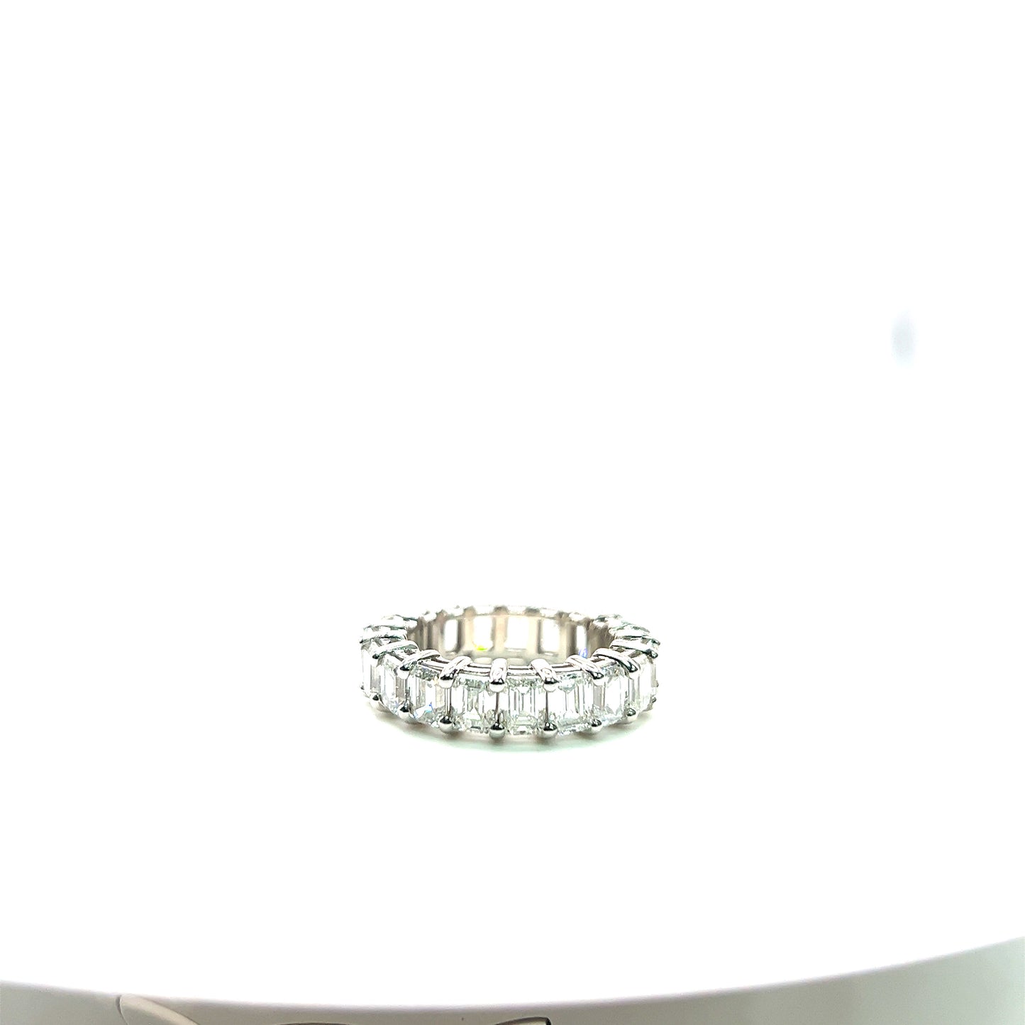 Emerald Cut Eternity Band