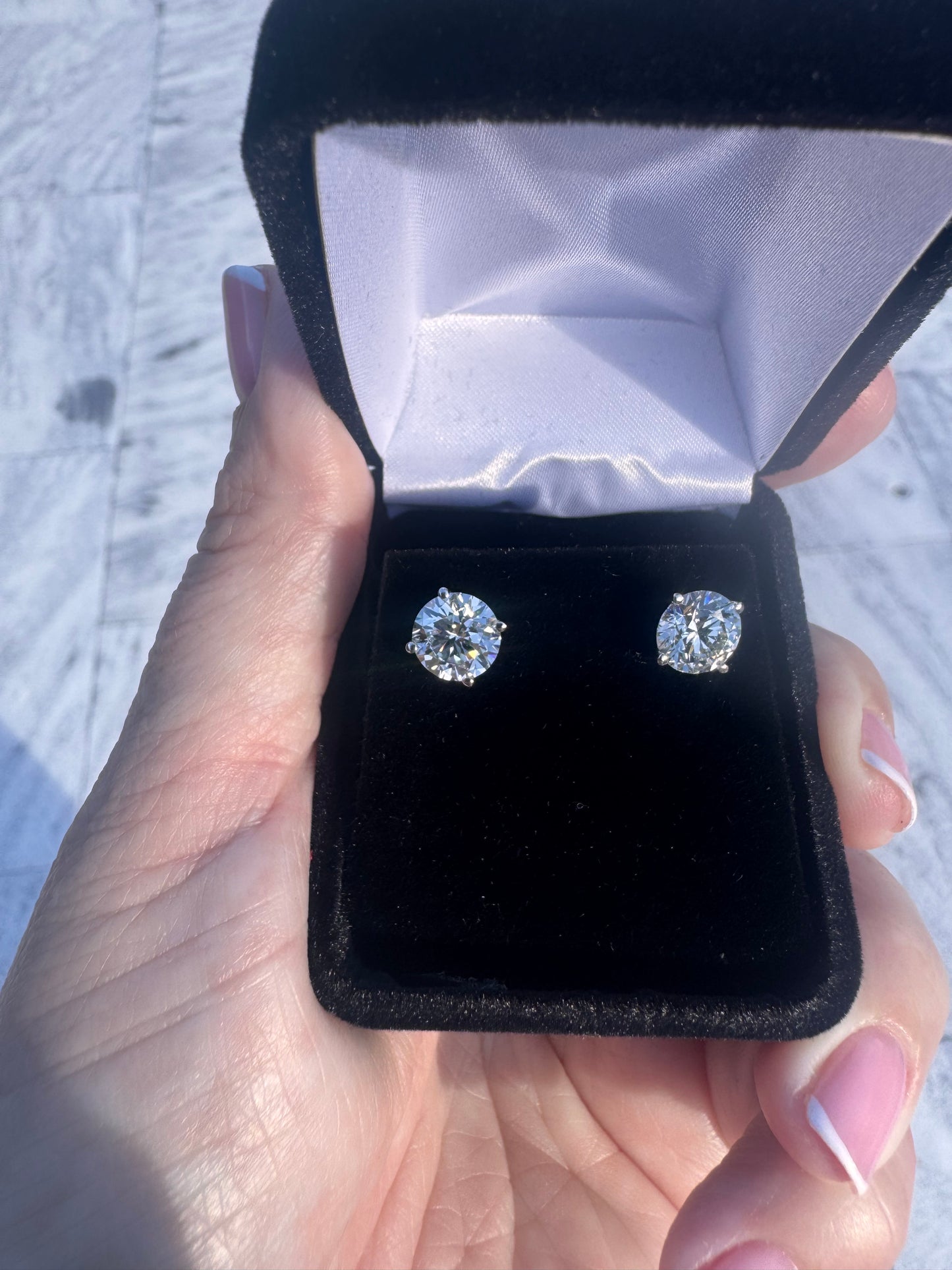 3.75 ctw Lab Grown Studs