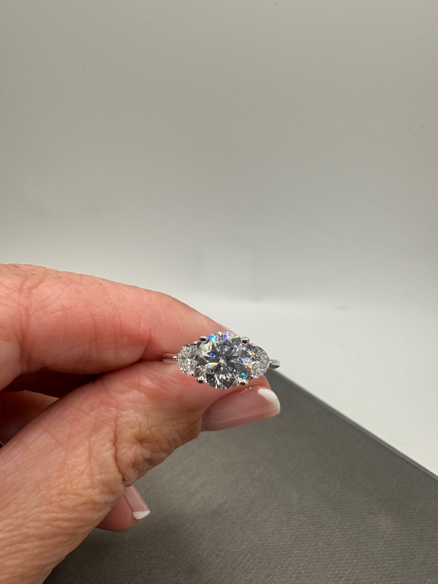 1.81 ct Round Lab Grown Engagement Ring