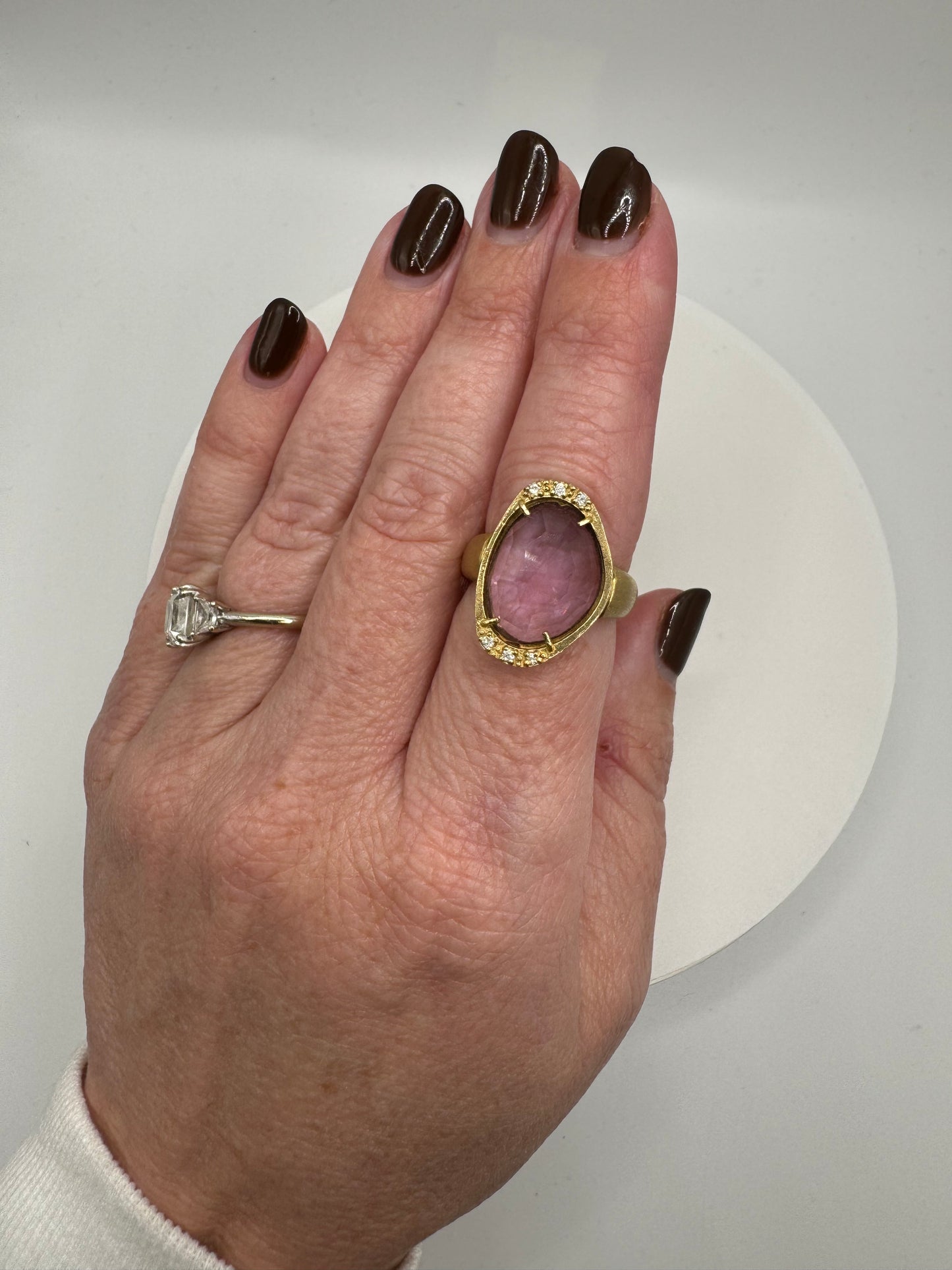 Amethyst Art Deco ring