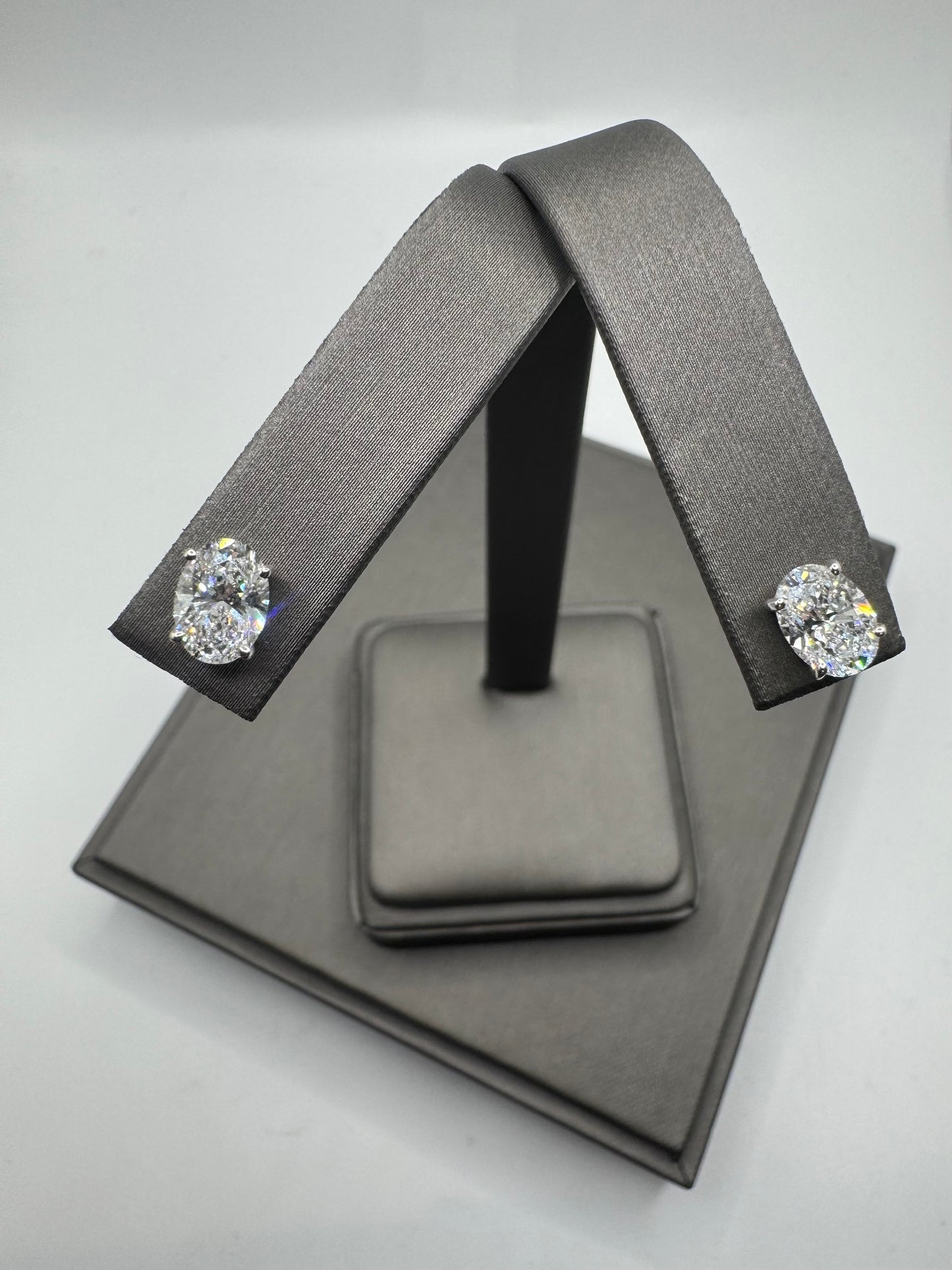 2 ctw Oval Lab Grown Studs