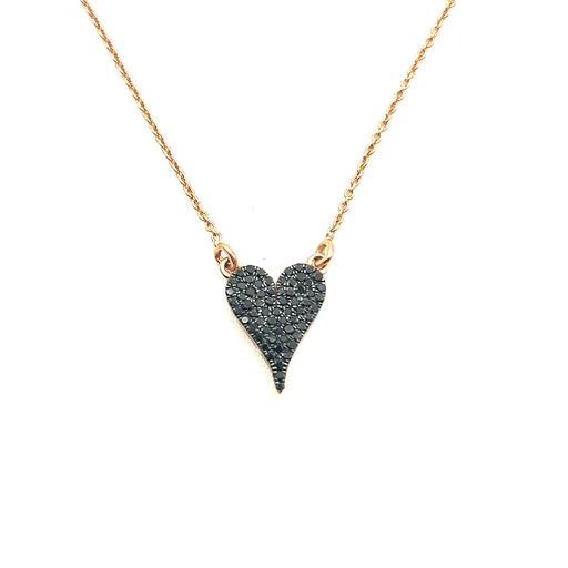 Black Heart Necklace