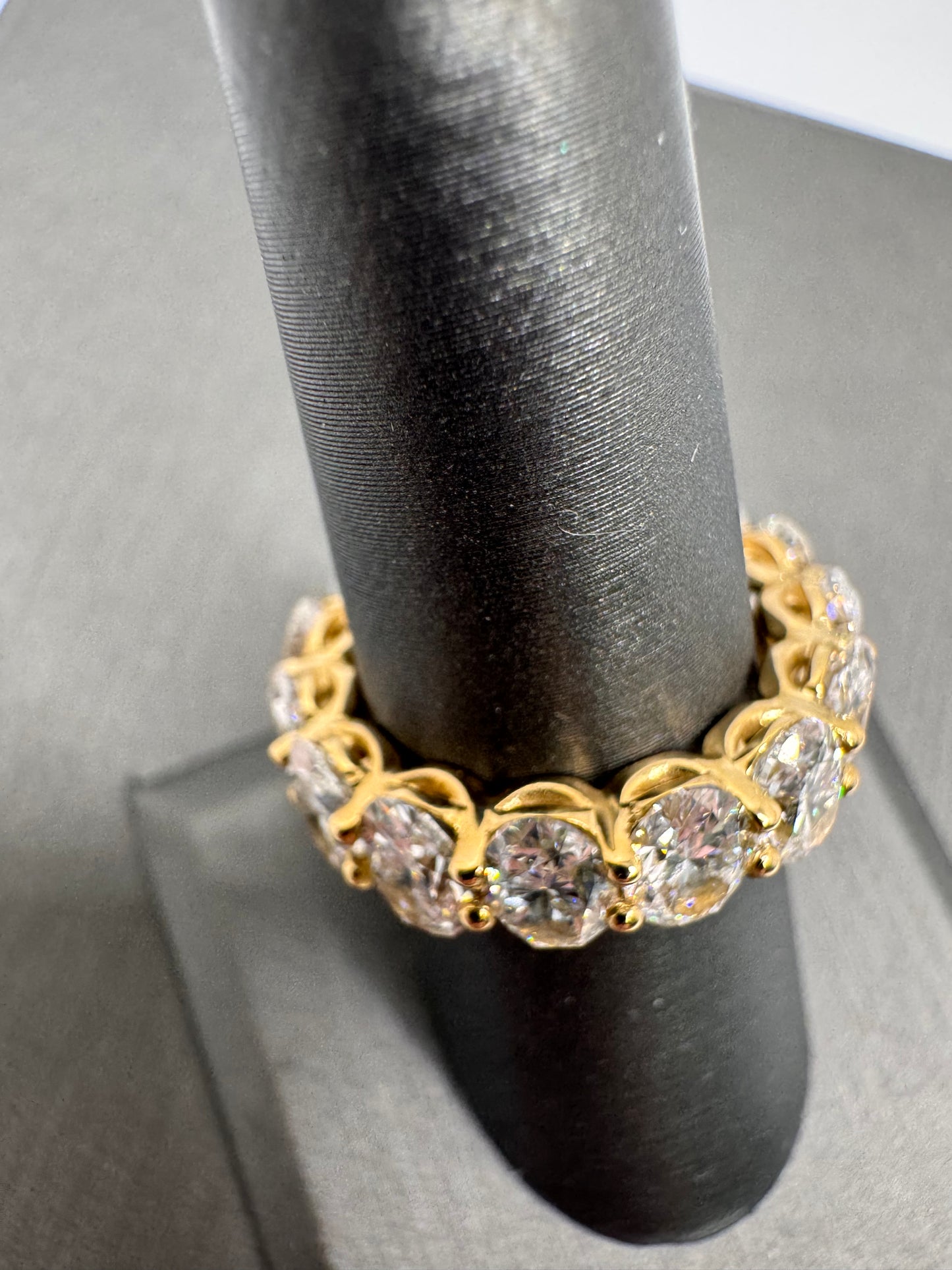 8.96 ctw Oval Lab Grown Eternity Band