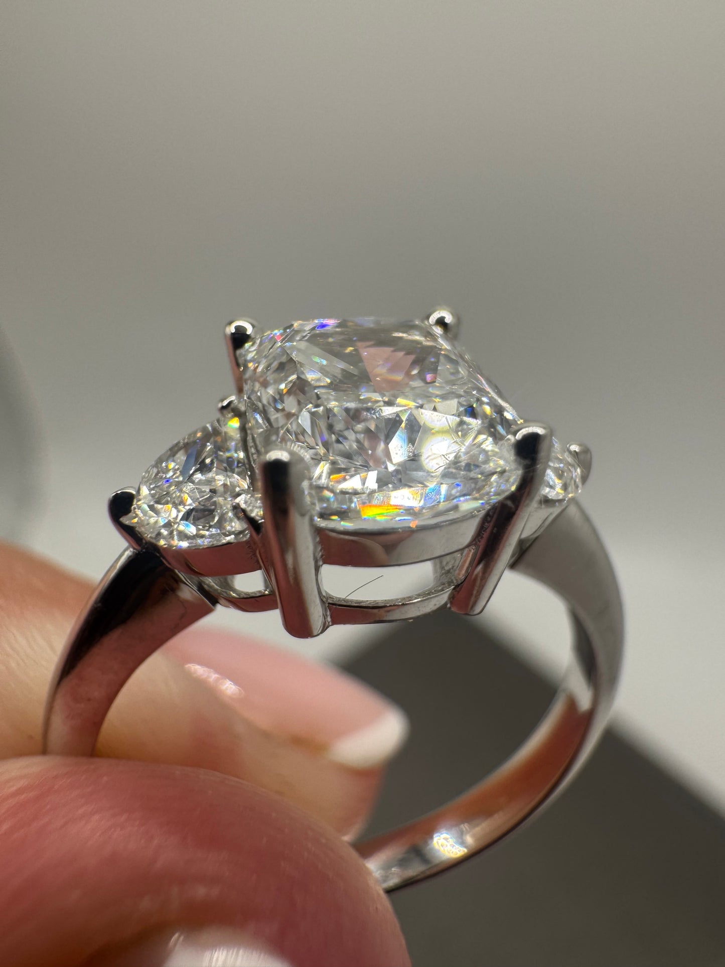 2.08 ct Cushion Cut LG Engagement Ring