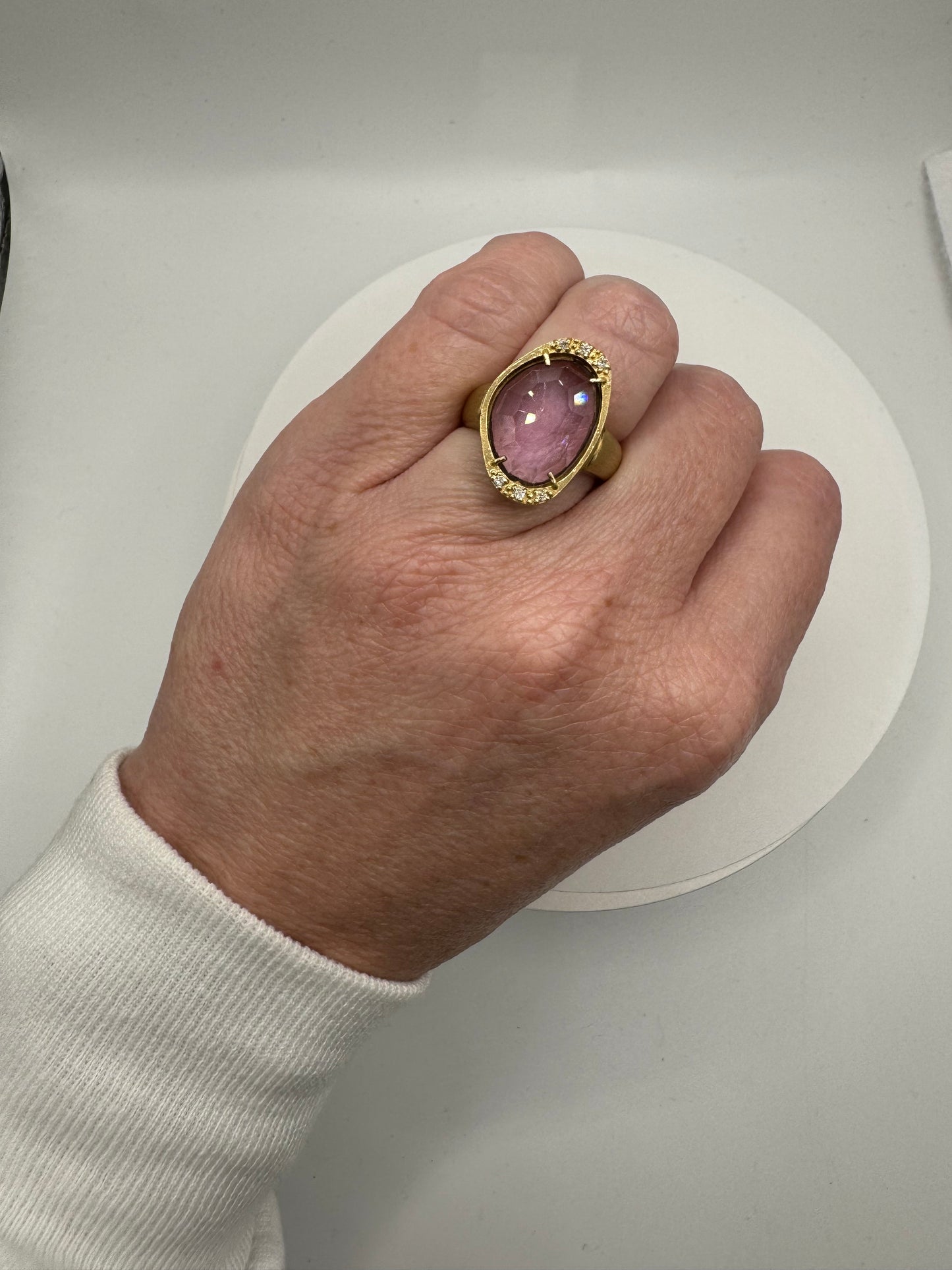 Amethyst Art Deco ring