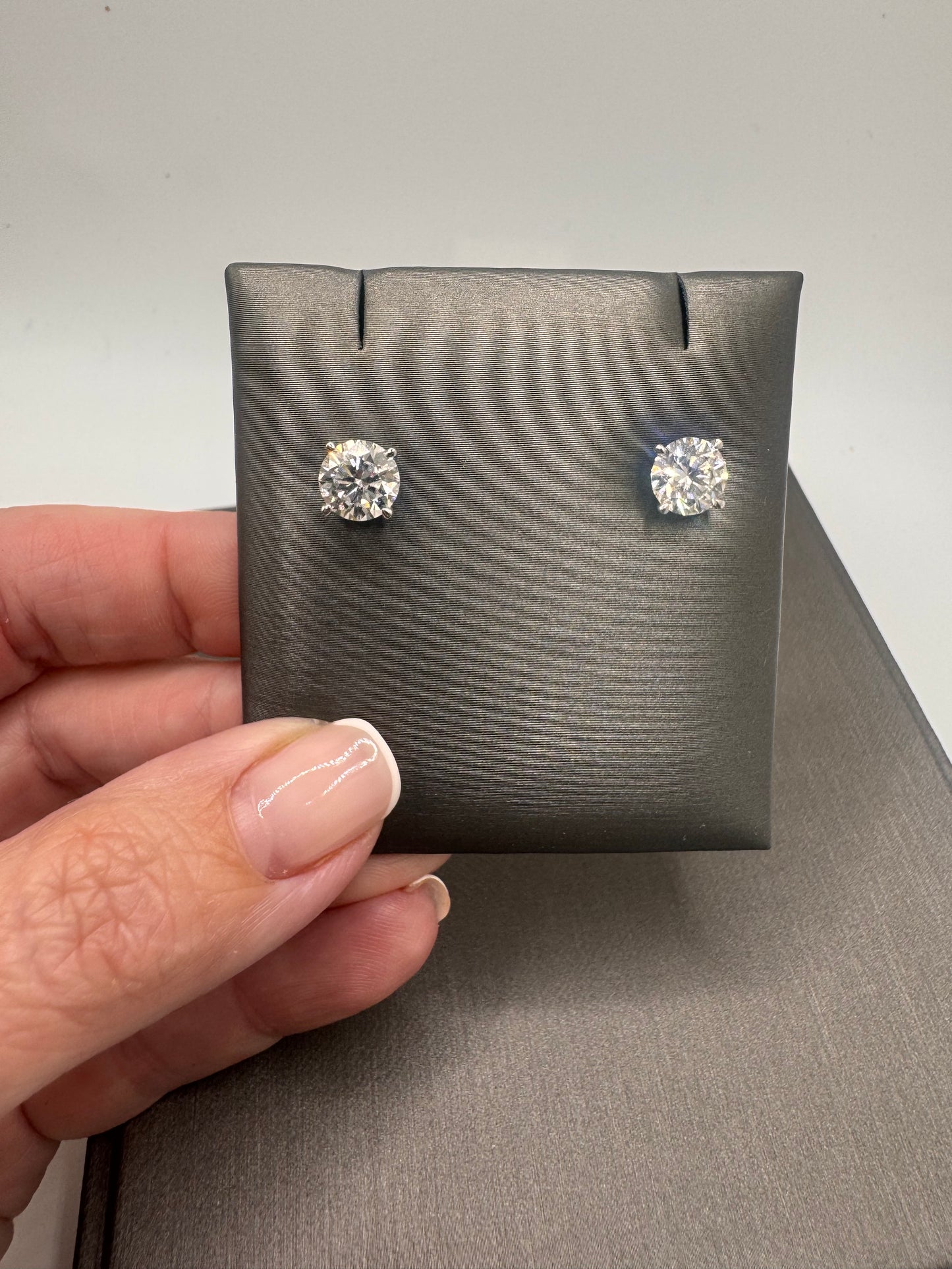 3.75 ctw Lab Grown Studs