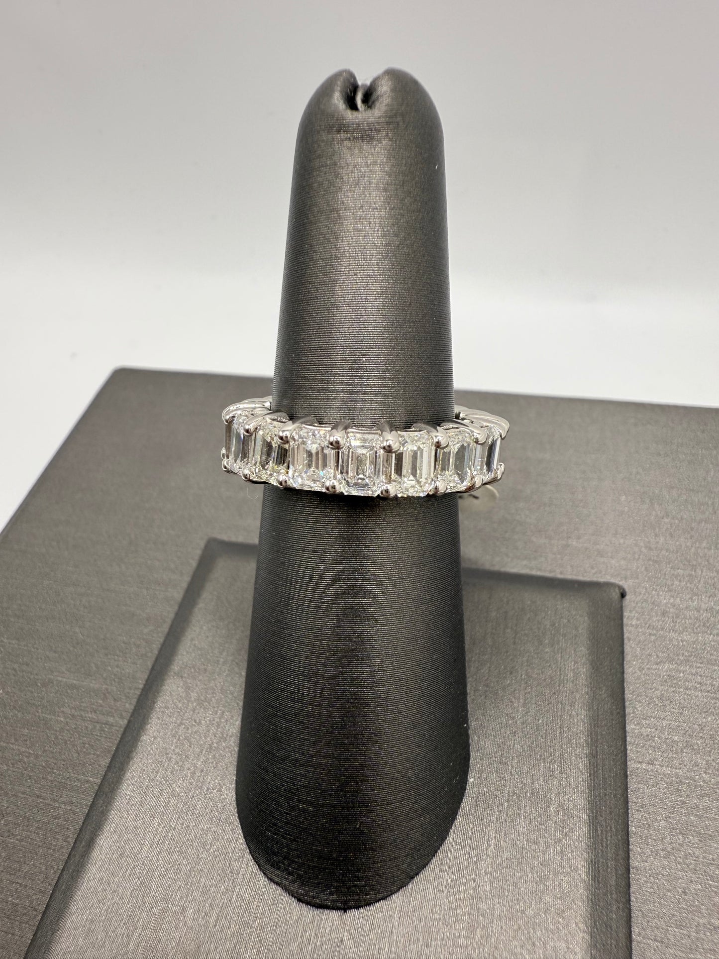 Emerald Cut Eternity Band