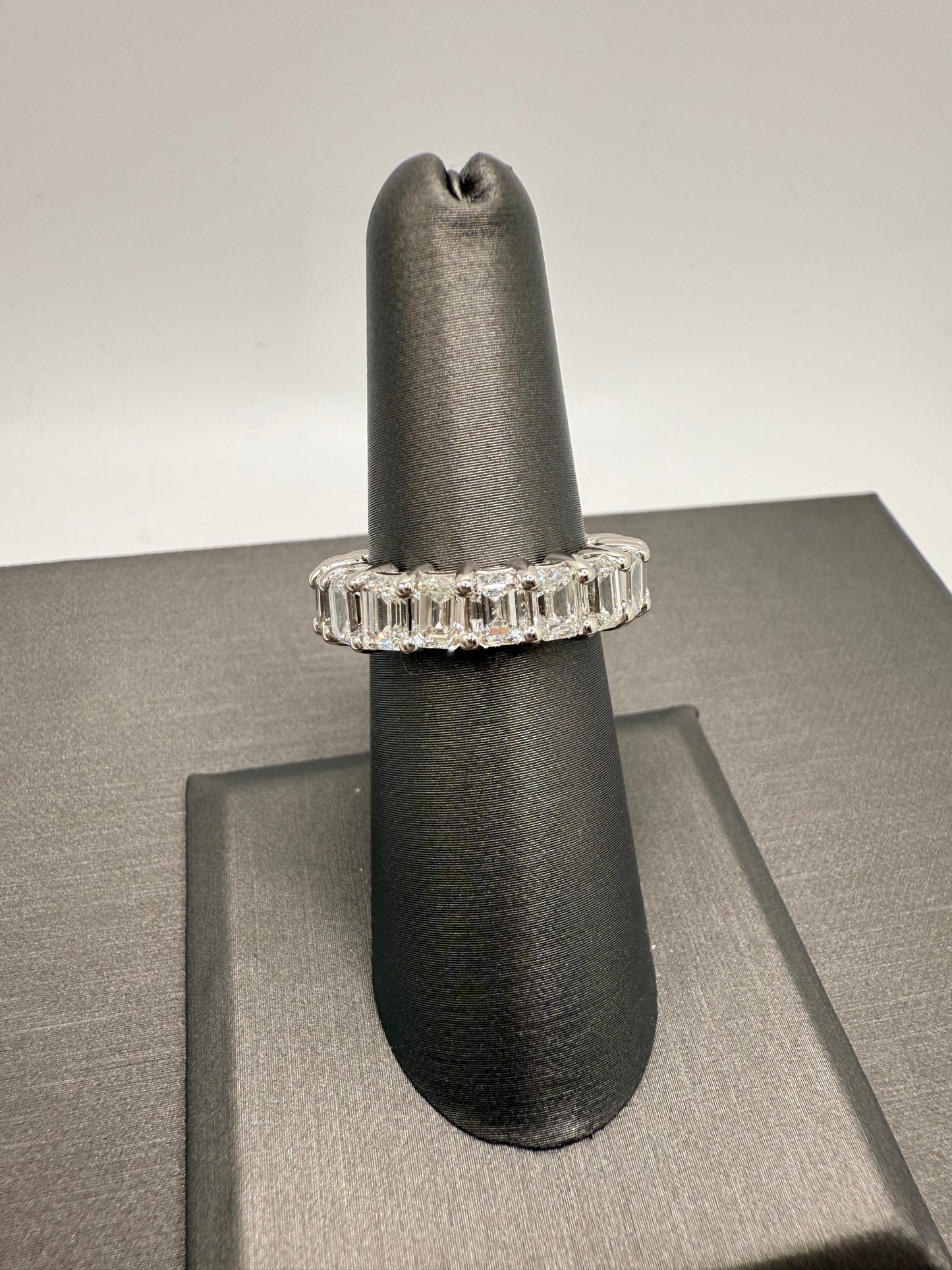 Emerald Cut Eternity Band