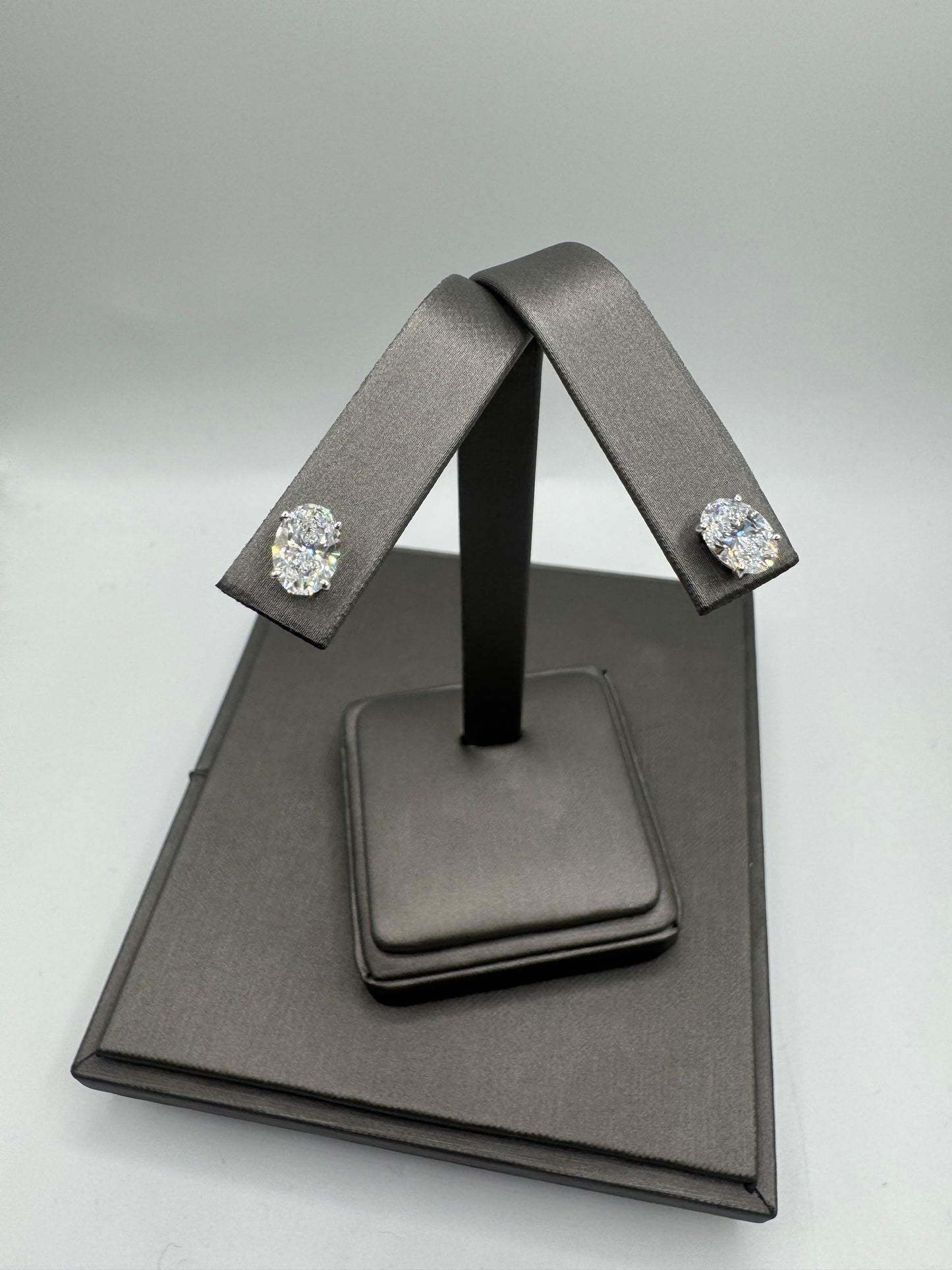2 ctw Oval Lab Grown Studs