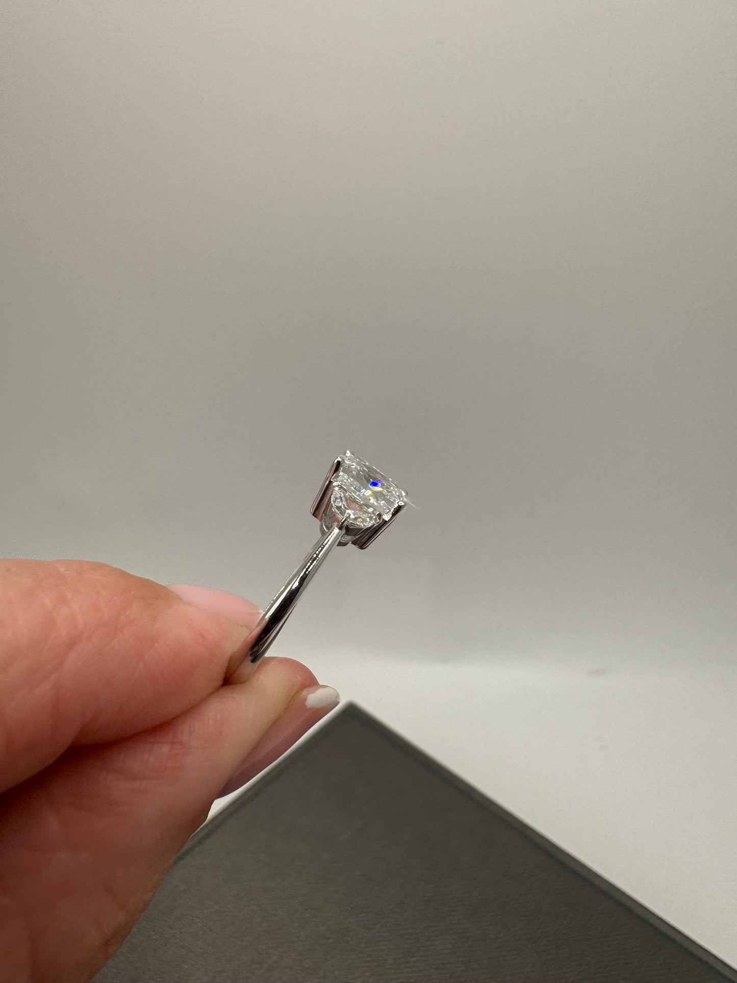 2.08 ct Cushion Cut LG Engagement Ring