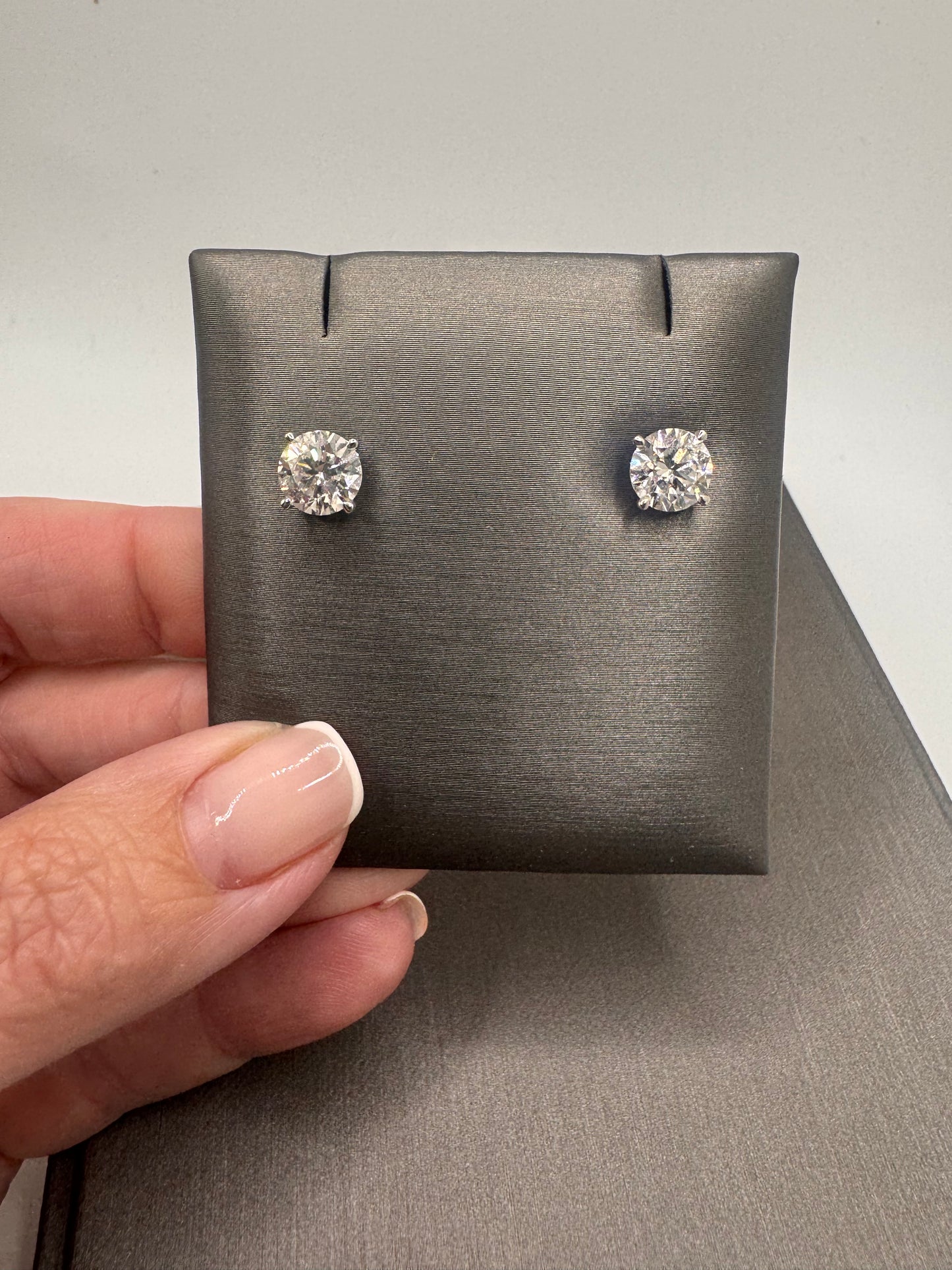 3.75 ctw Lab Grown Studs