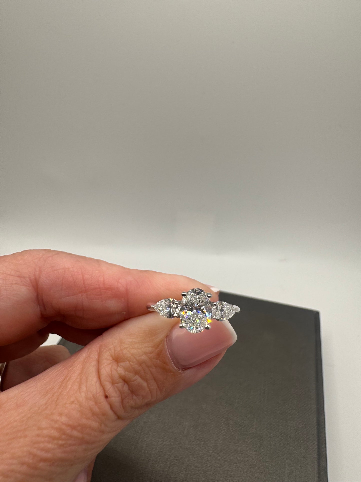 1.01 ct Oval Lab Grown Engagement Ring