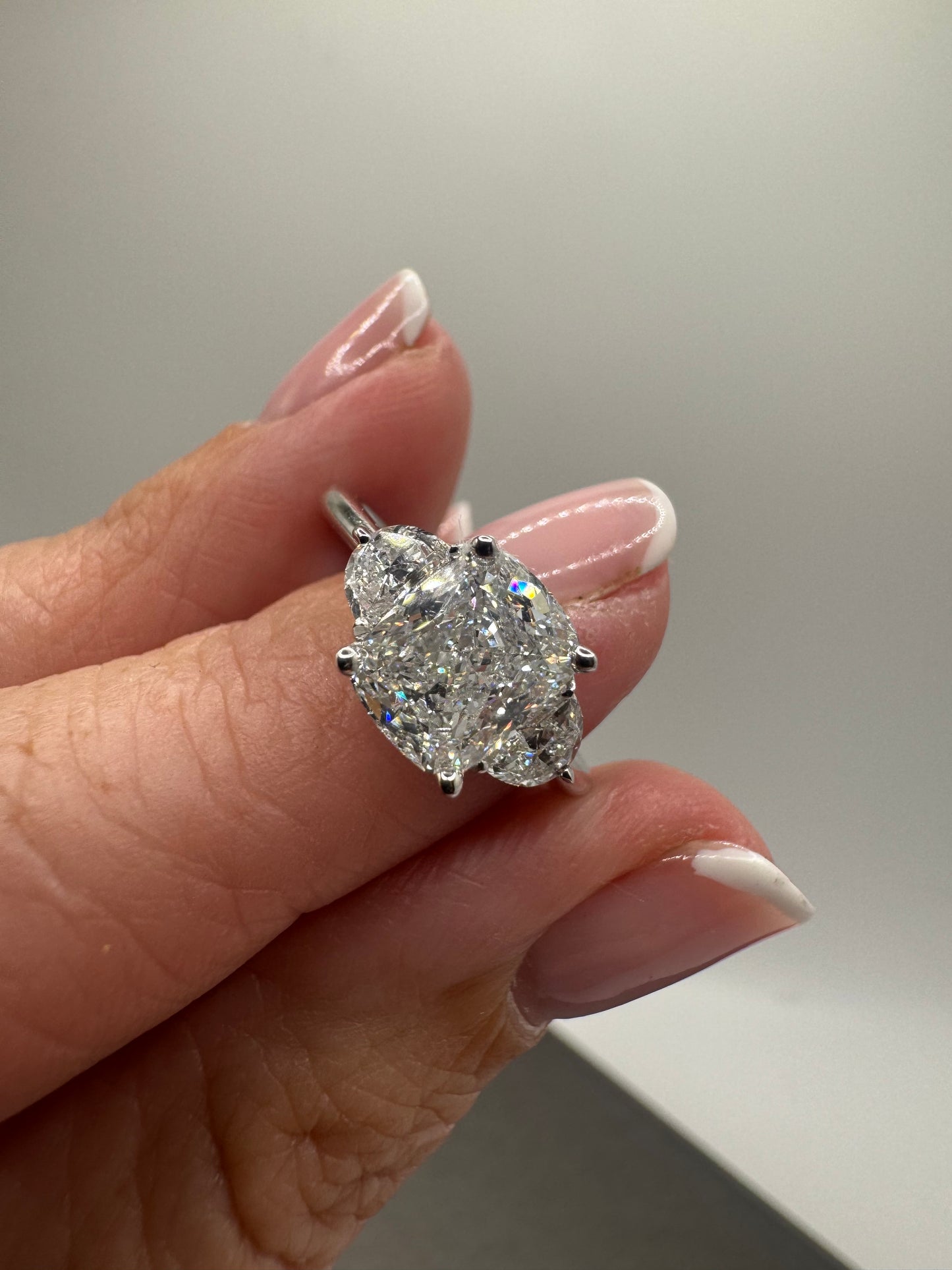 2.08 ct Cushion Cut LG Engagement Ring