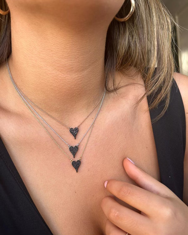 Black Heart Necklace
