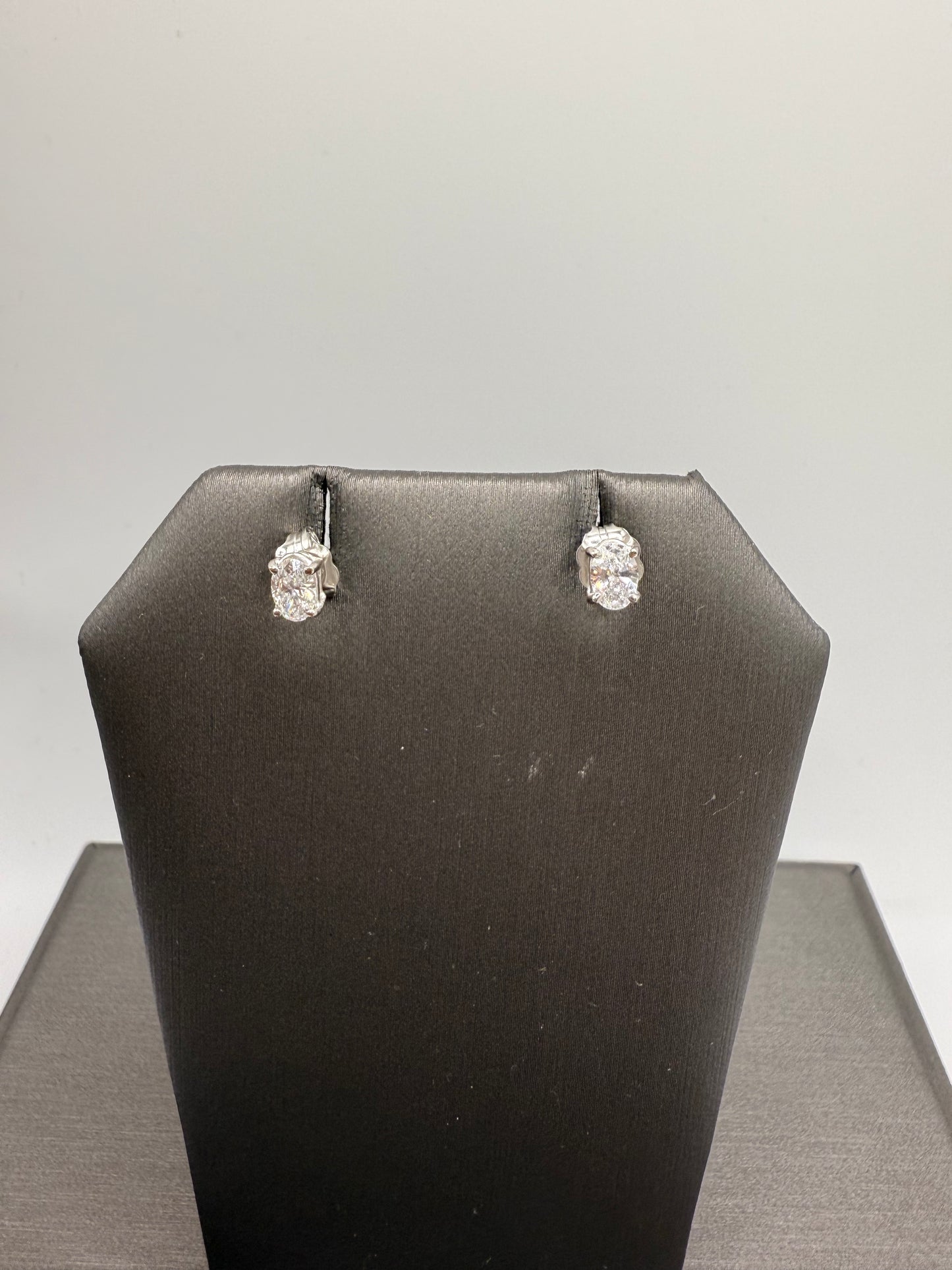 Lab Grown Oval Studs