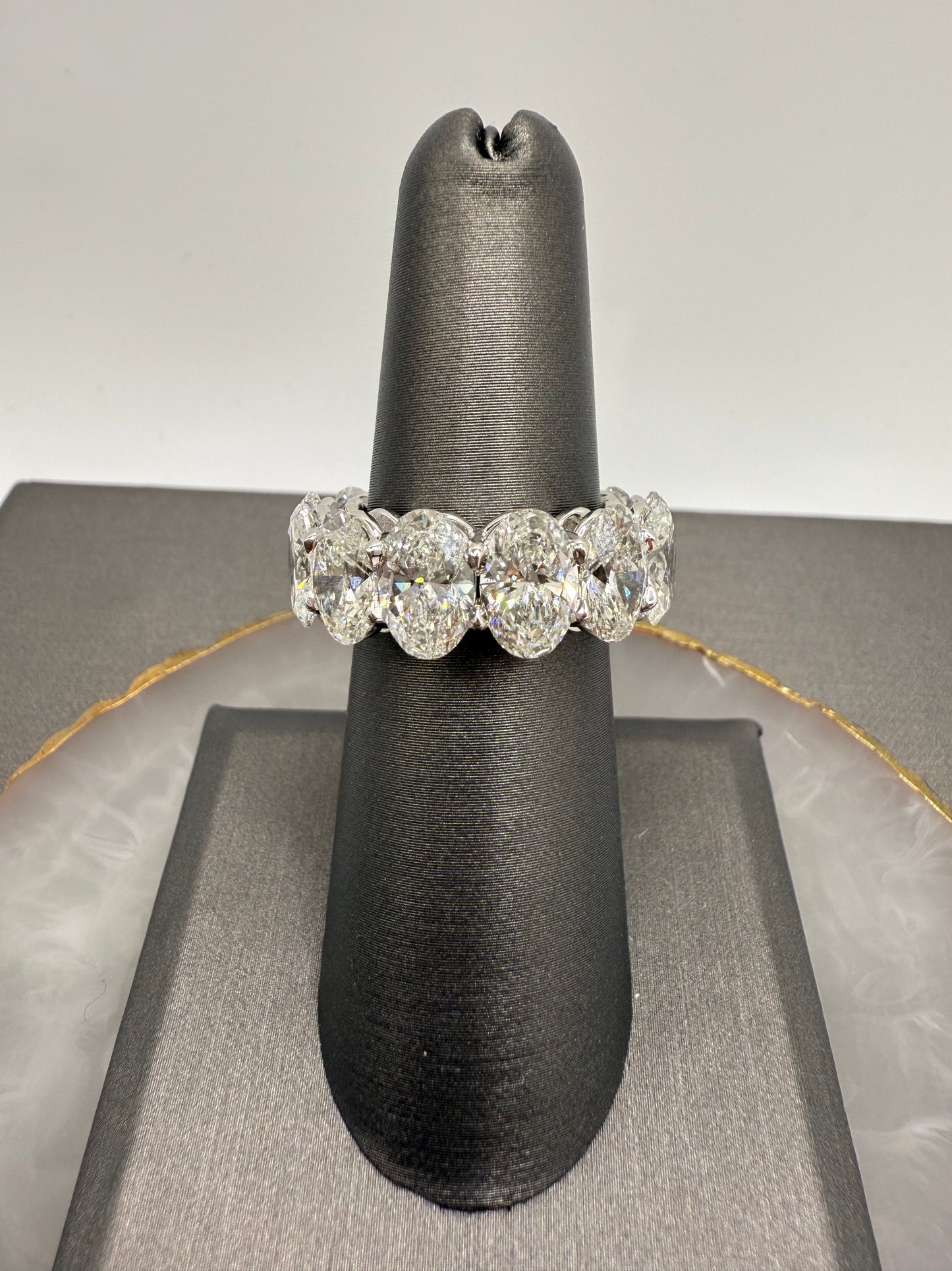 Oval eternity band