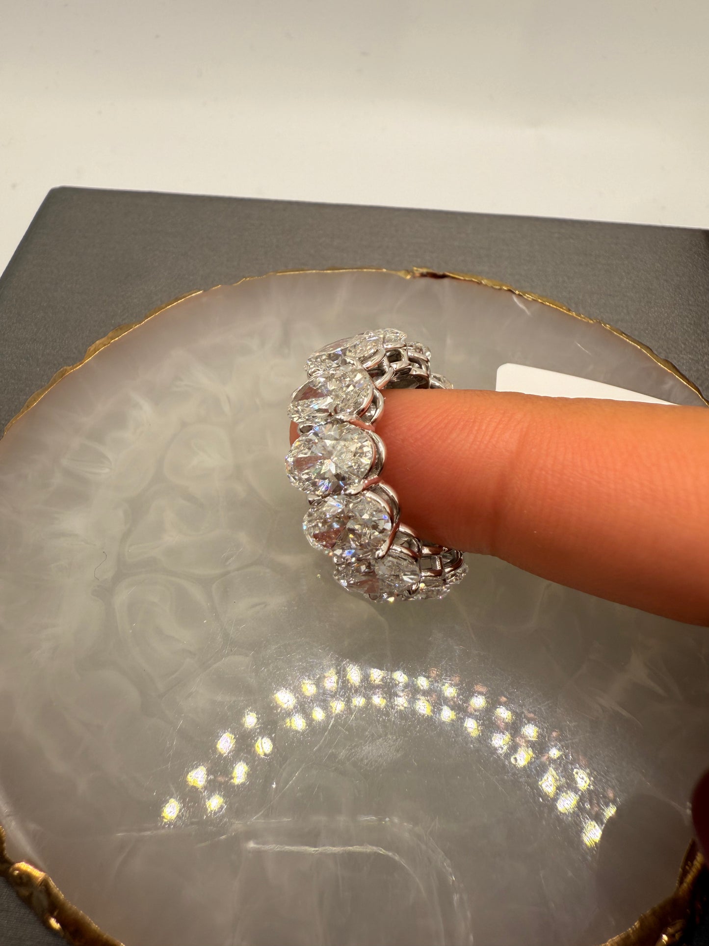 Oval eternity band