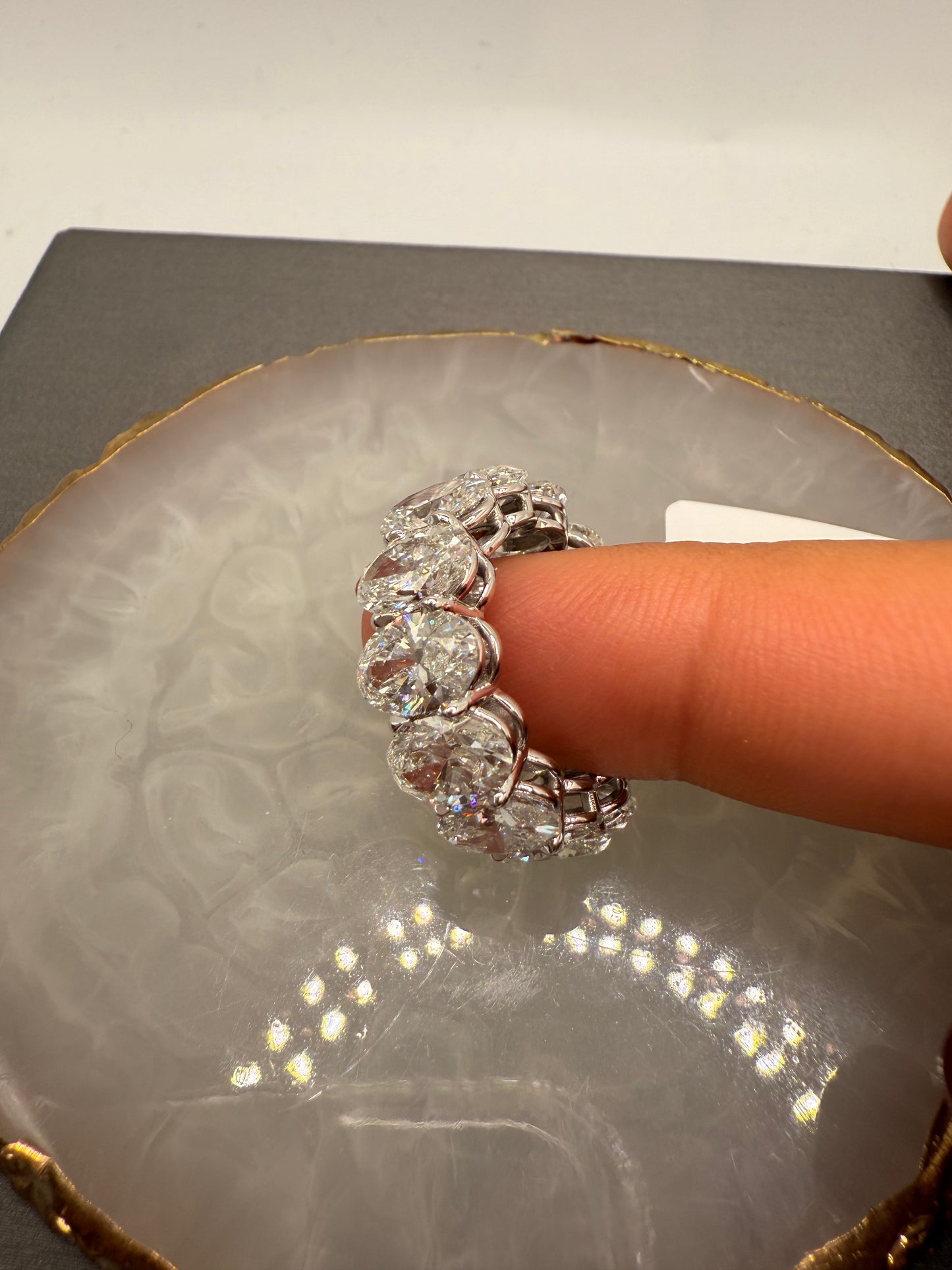 Oval eternity band