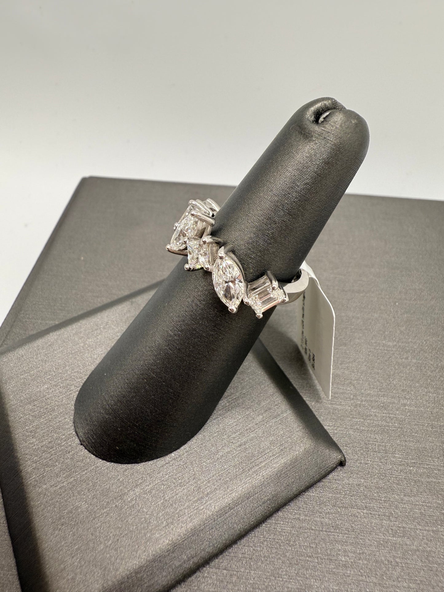 Multi shape diamond ring