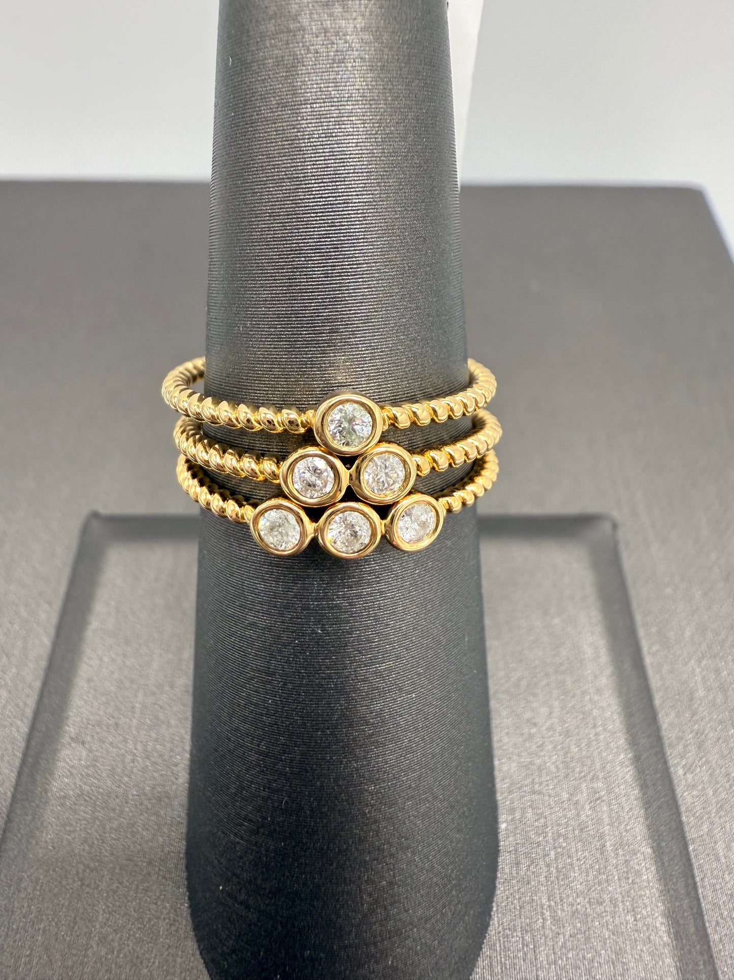 Milgrain Stackables - 3 ring set