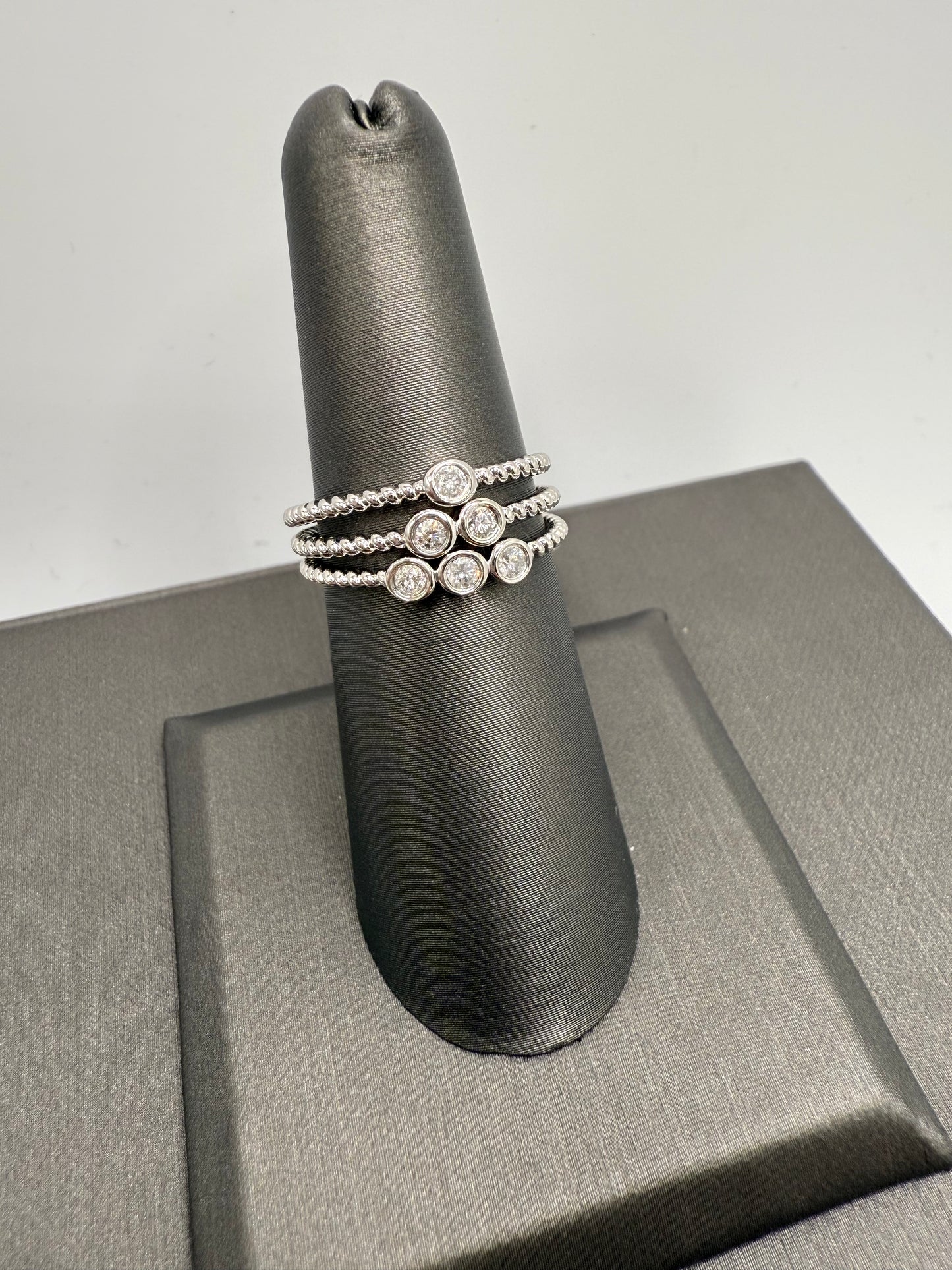 Milgrain Stackables - 3 ring set