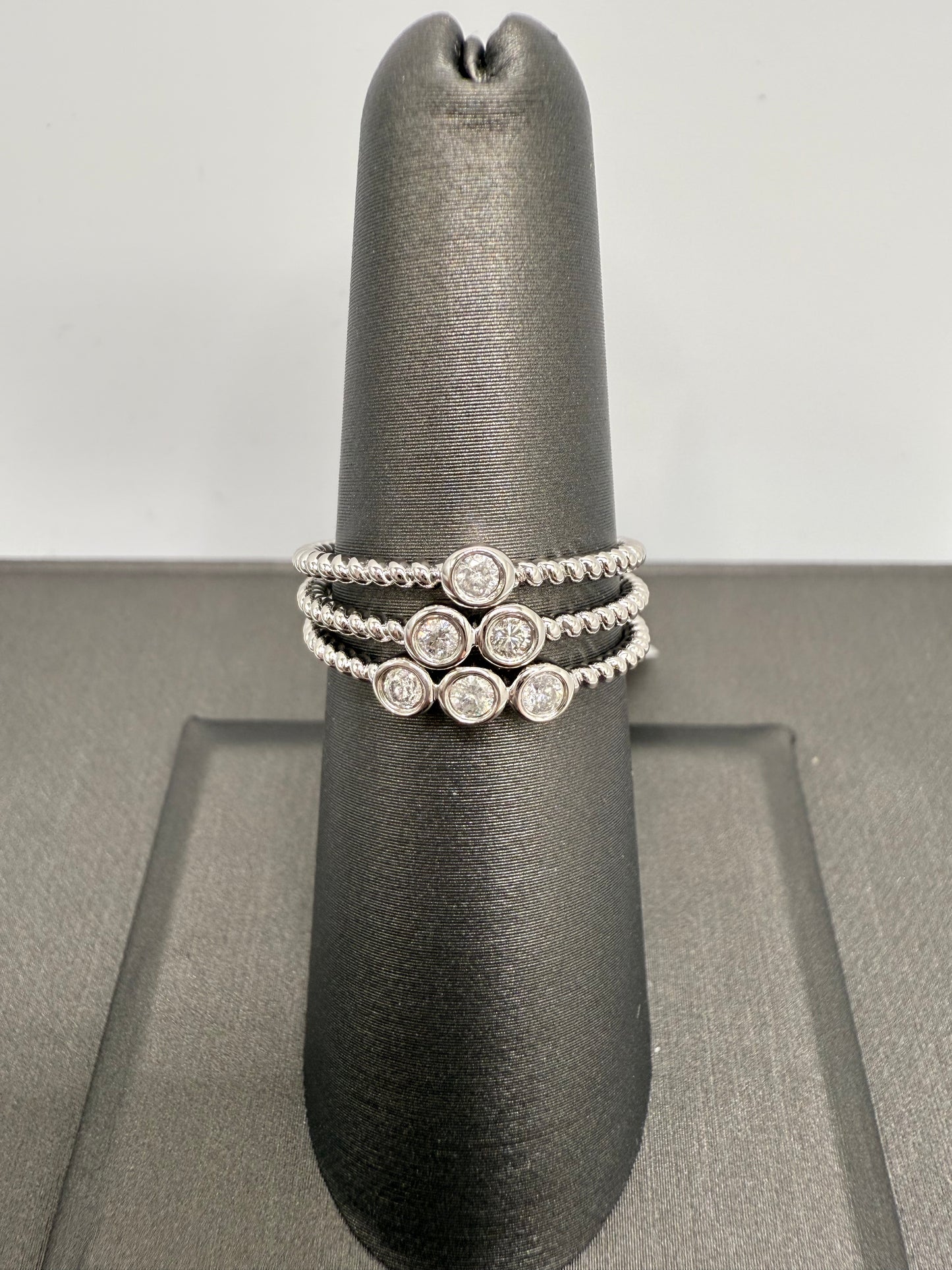 Milgrain Stackables - 3 ring set
