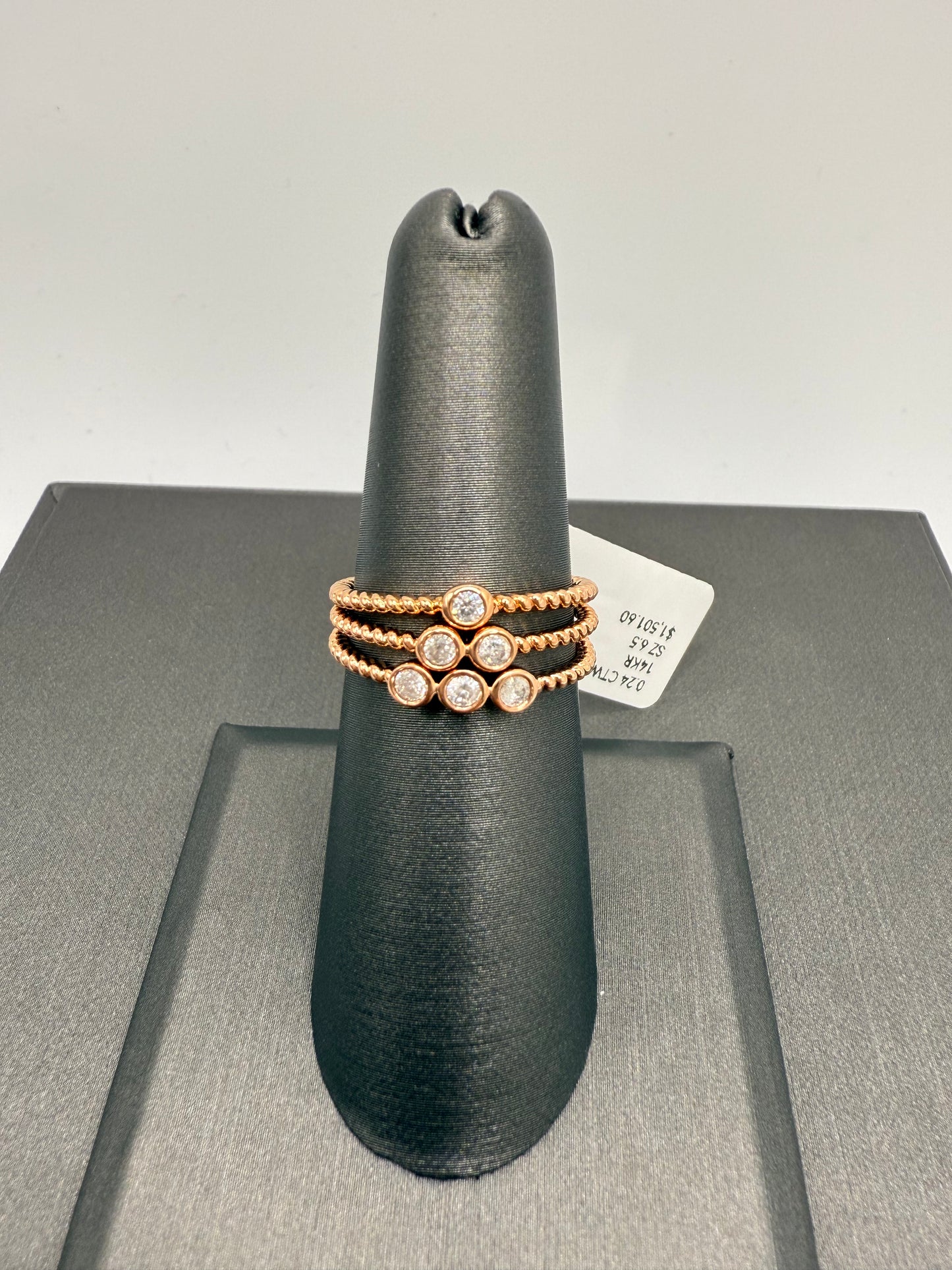 Milgrain Stackables - 3 ring set