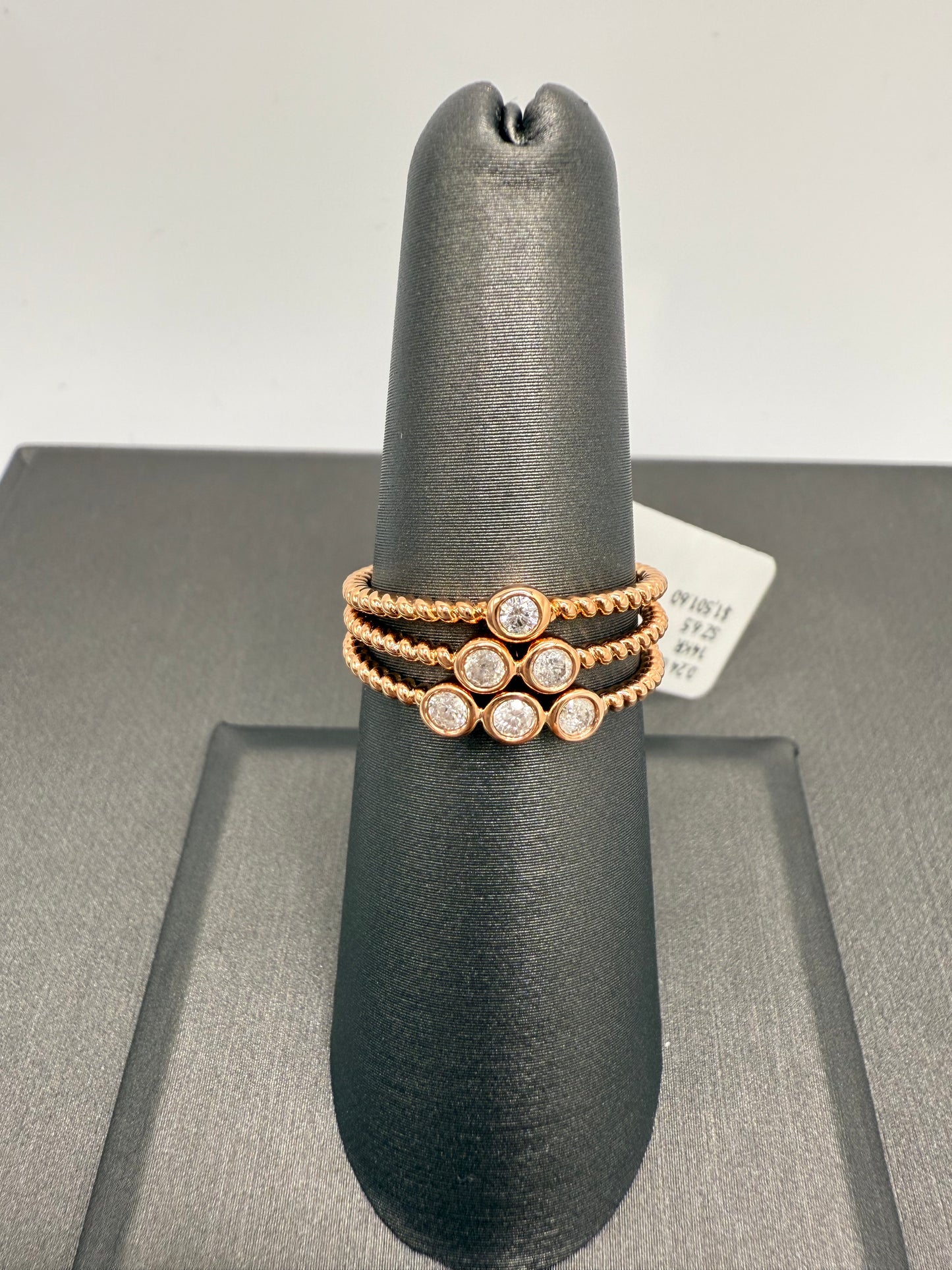 Milgrain Stackables - 3 ring set