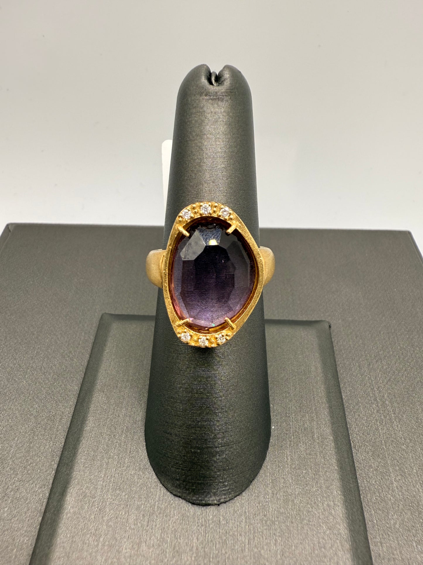 Amethyst Art Deco ring