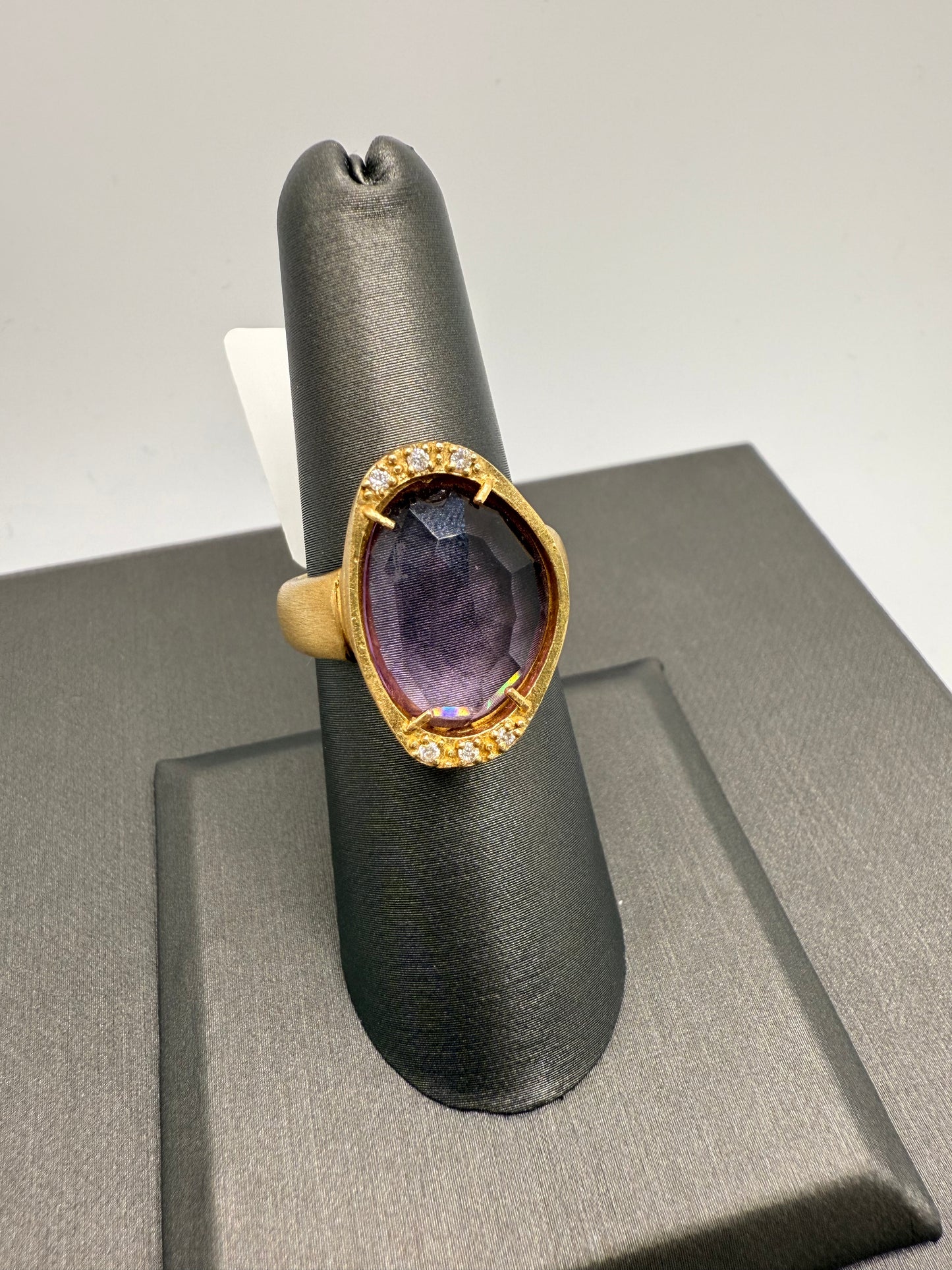 Amethyst Art Deco ring