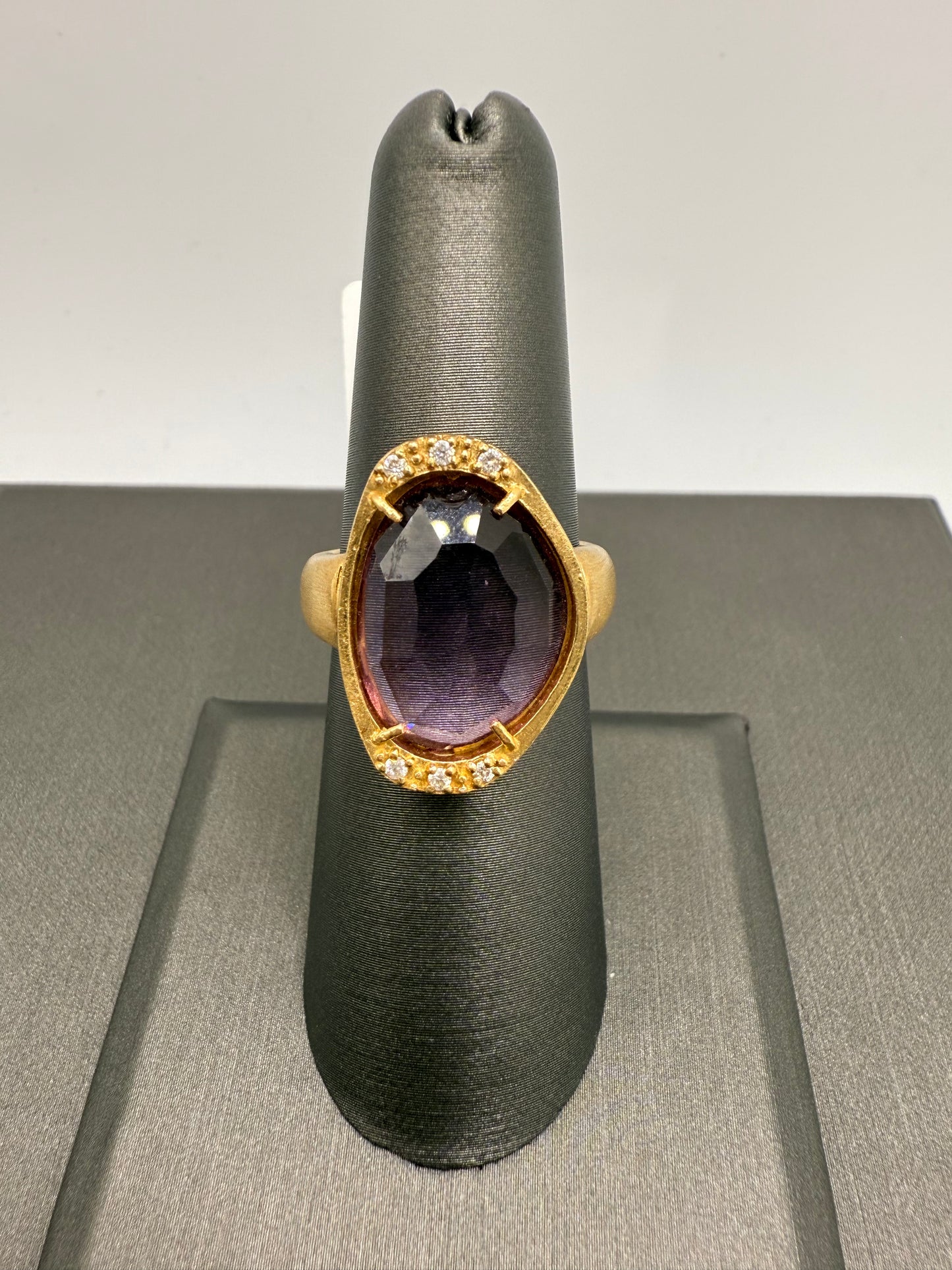 Amethyst Art Deco ring