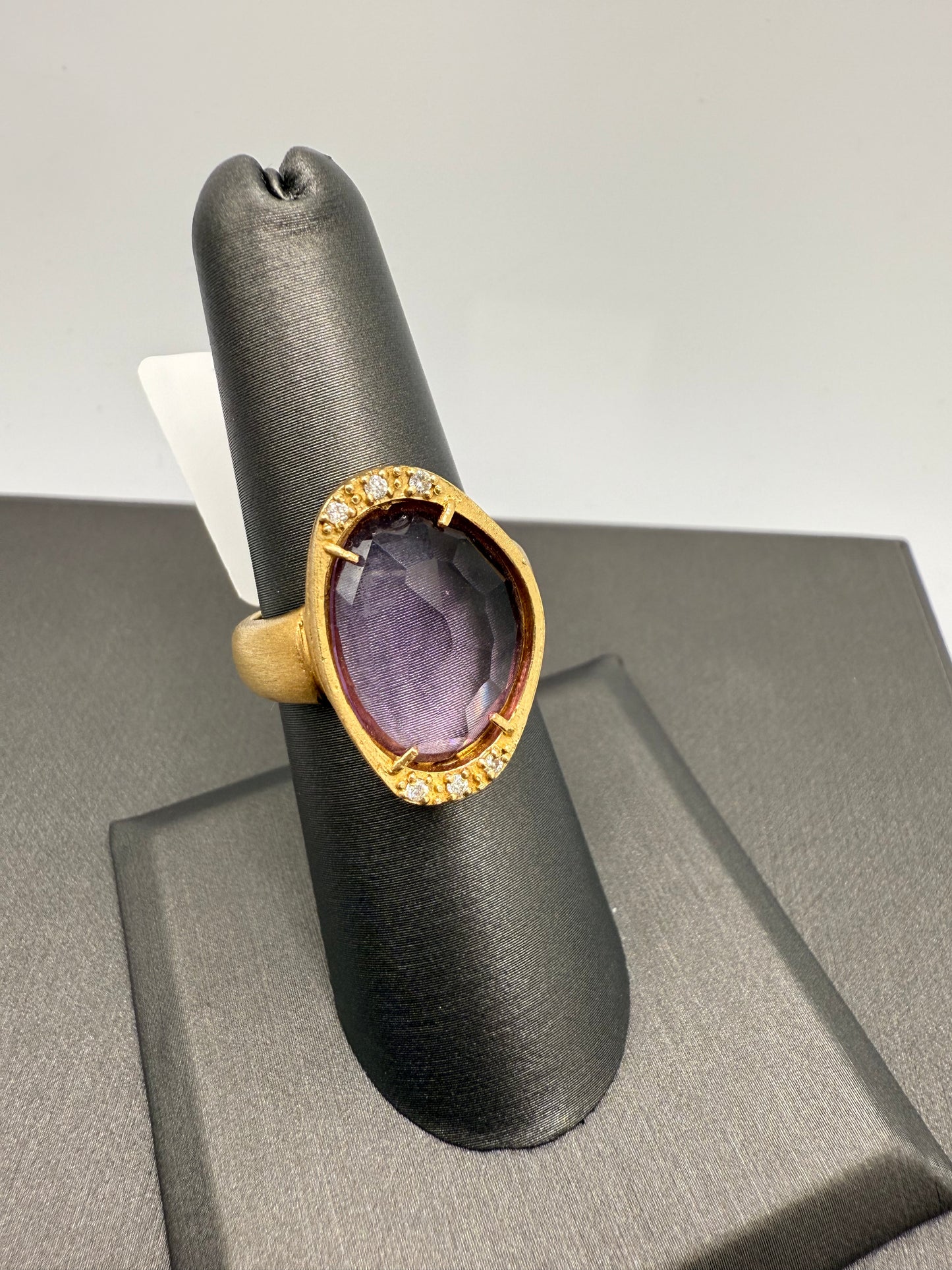 Amethyst Art Deco ring