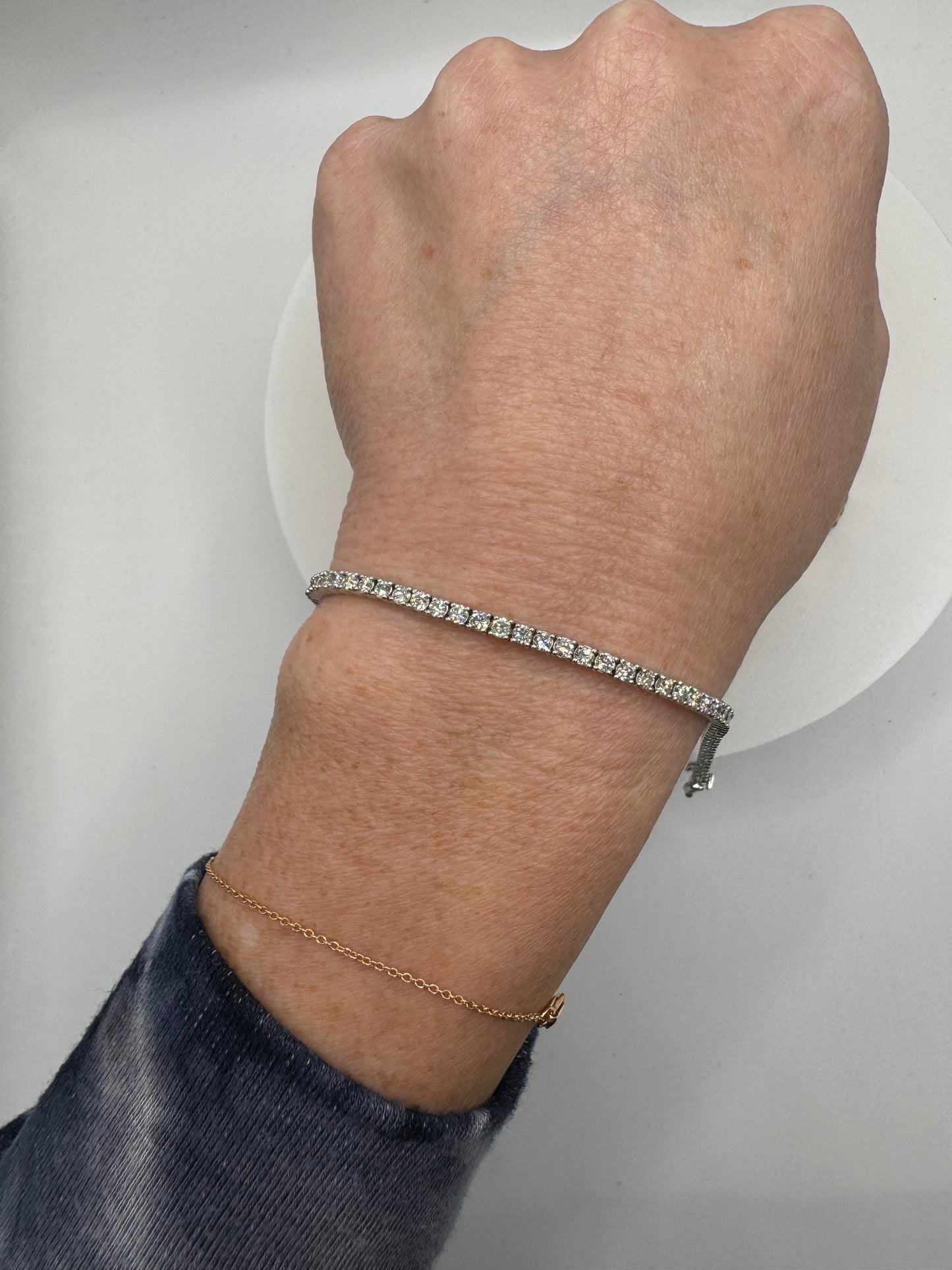 3.12 ctw Natural Diamond tennis bracelet