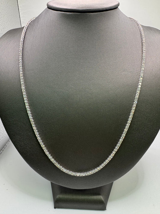 10.34 ctw Natural Tennis Necklace