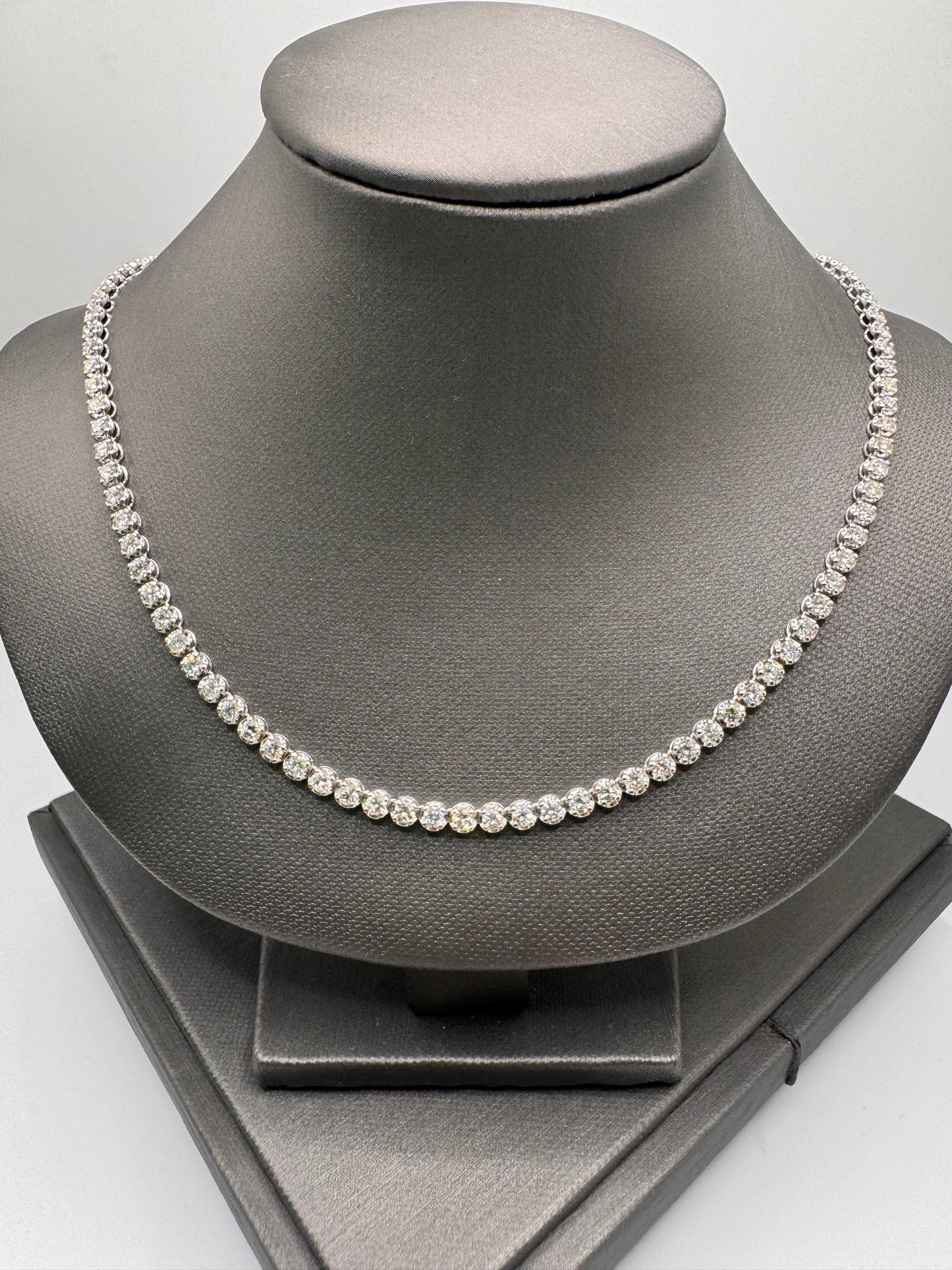 6.55 ctw Natural Tennis Necklace