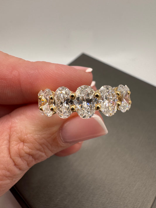 8.96 ctw Oval Lab Grown Eternity Band