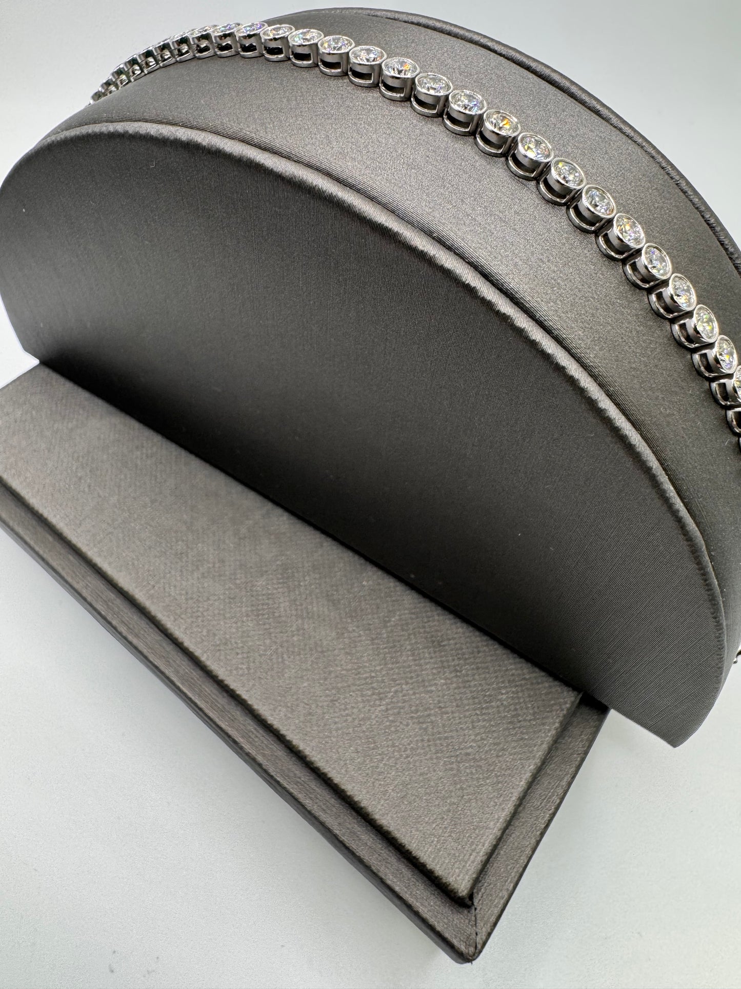 Three Prong Lab Grown Tennis Bracelet