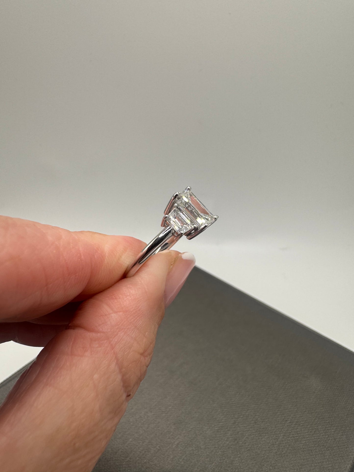 1.60 ct Emerald LG Engagement Ring