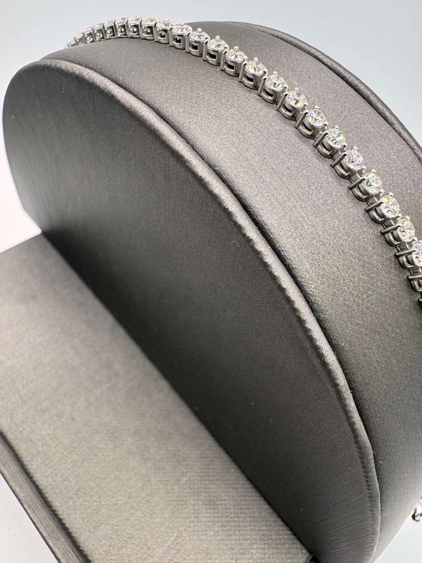 Three Prong Lab Grown Tennis Bracelet