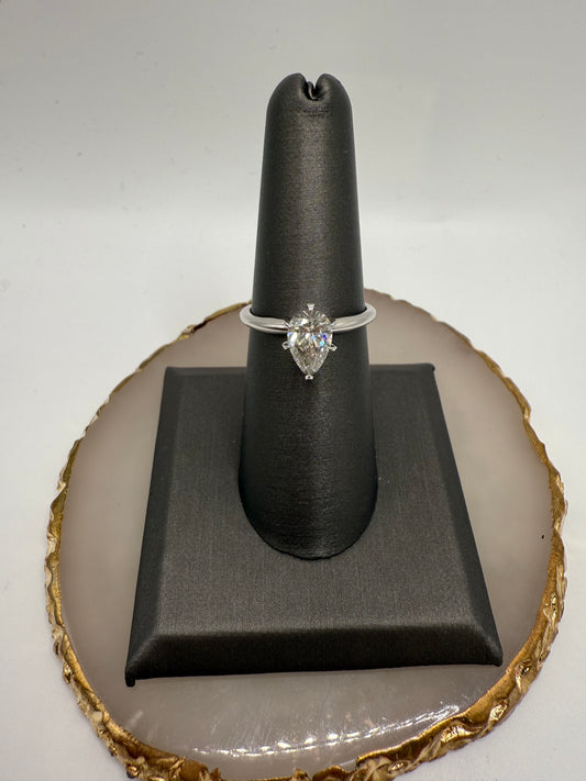Pear Shape Solitaire Engagement Ring