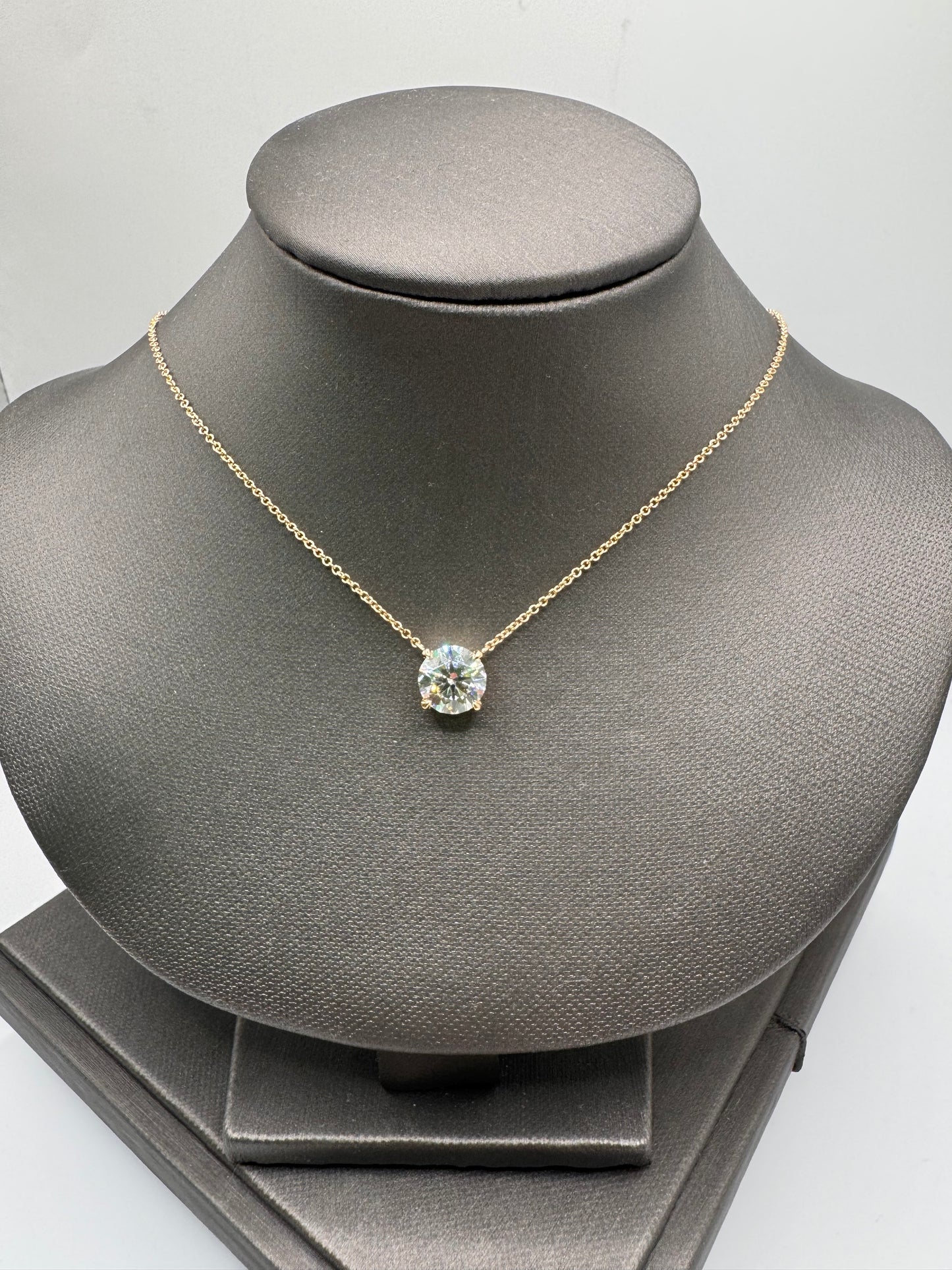 2 ct Round Lab Grown Pendant