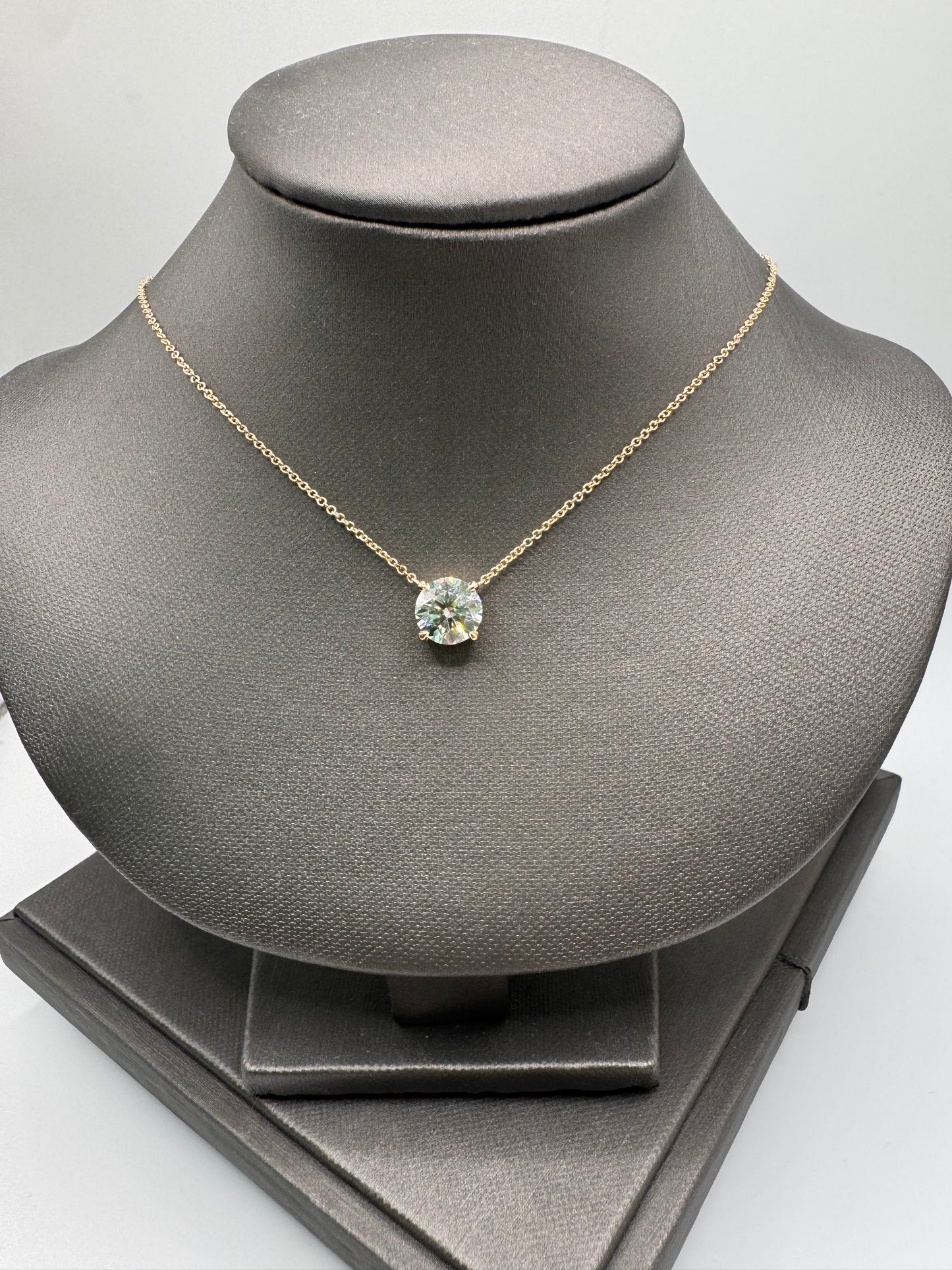 2 ct Round Lab Grown Pendant