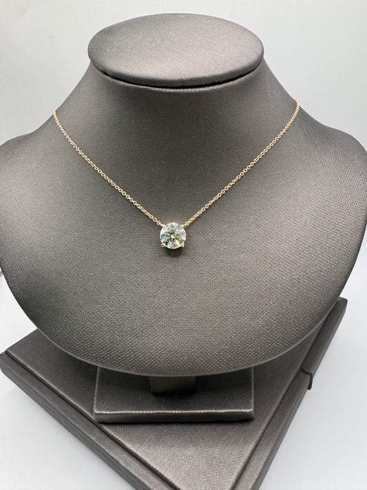 2 ct Round Lab Grown Pendant