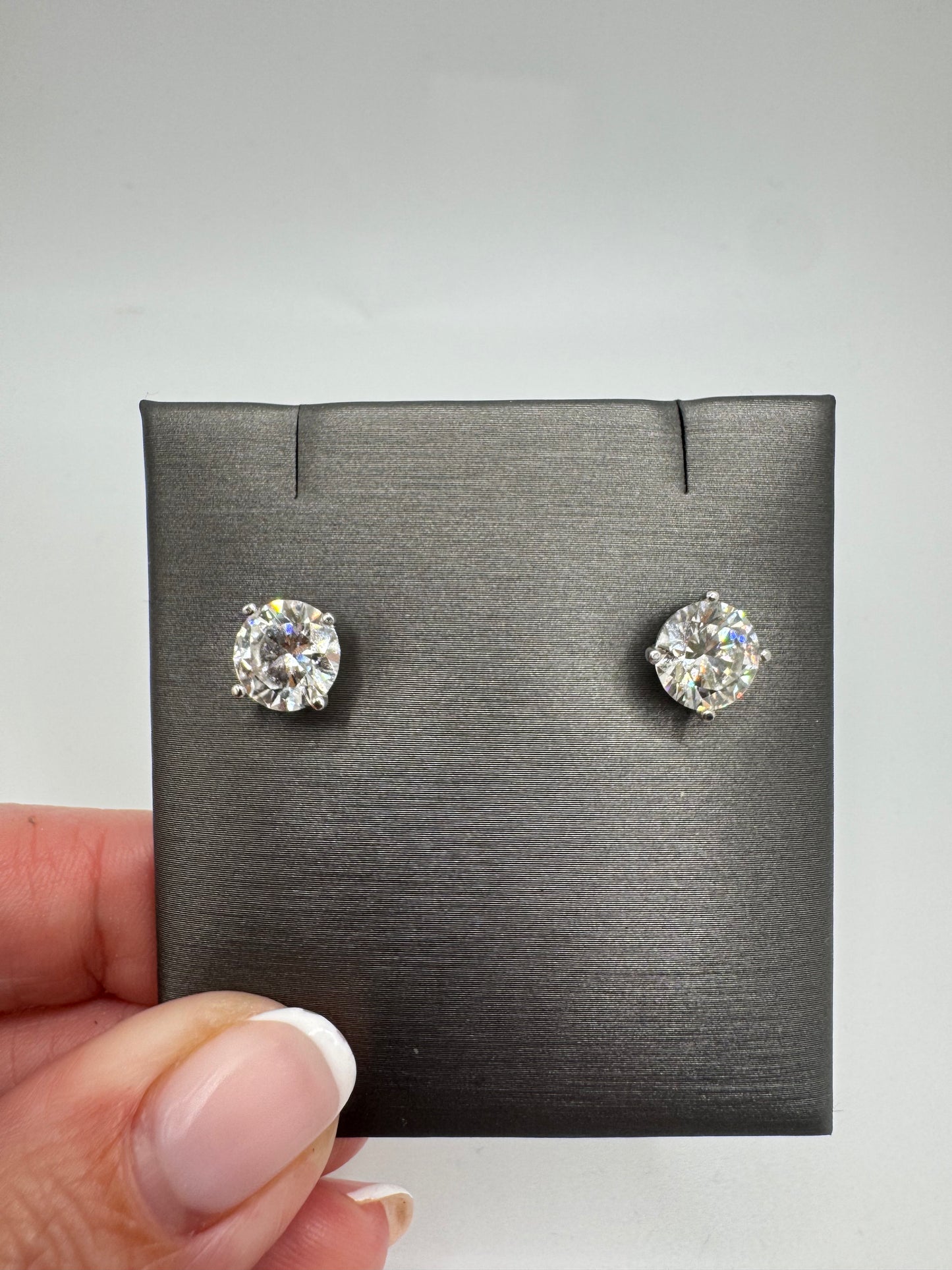 4 ctw Lab Grown IGI Certified studs